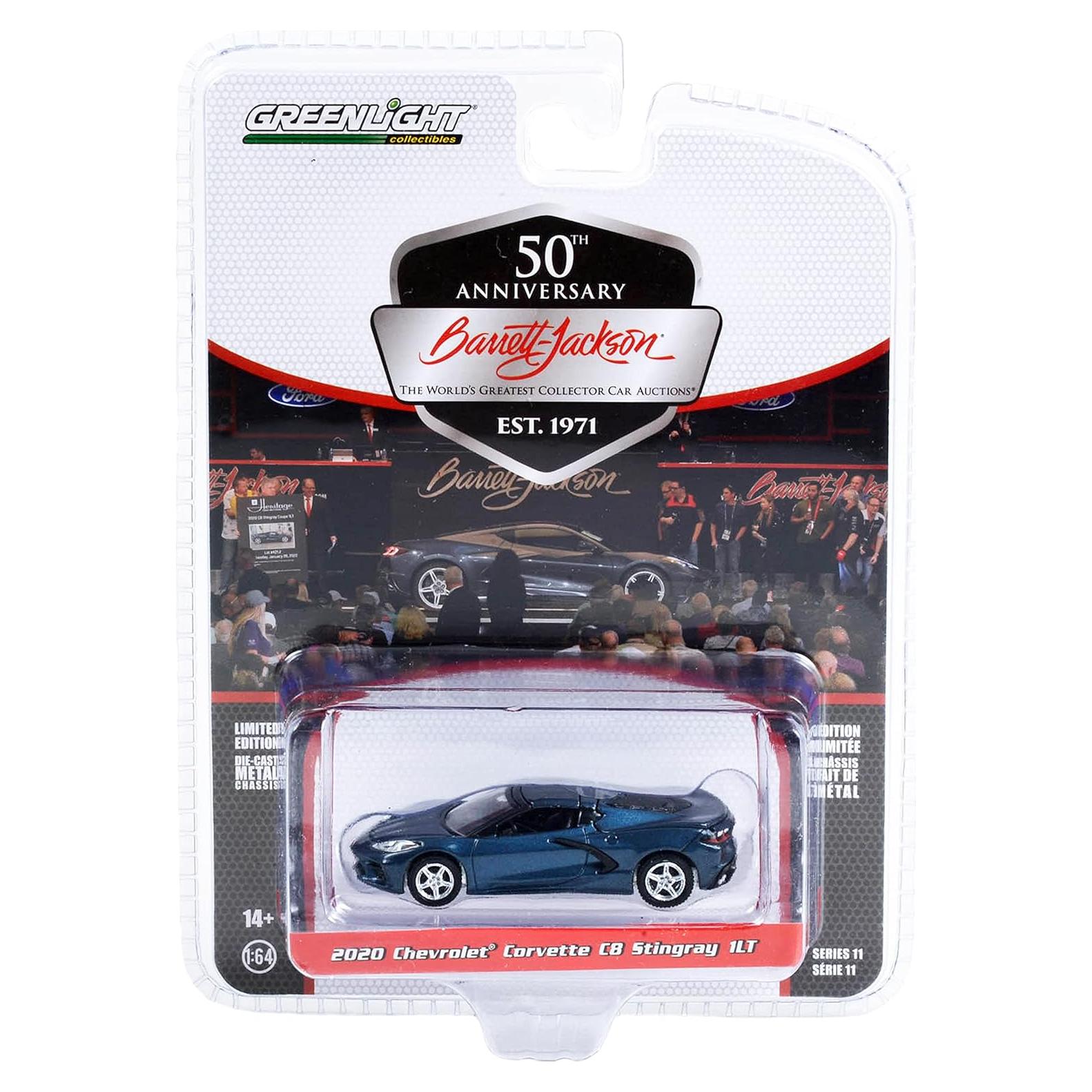 Coche Diecast 1:64 Chevrolet Corvette C8 Gris Greenlight
