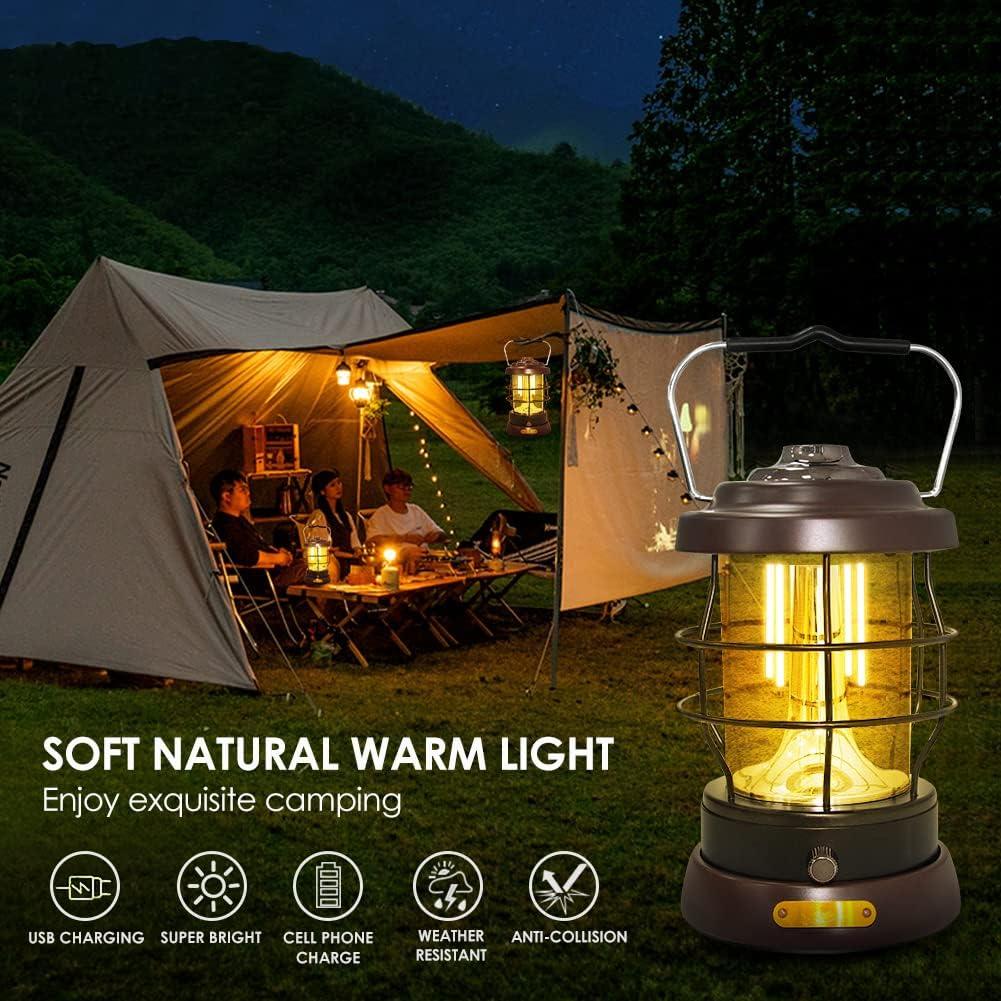 Linterna de Camping UniqueFire Recargable 1500LM 2 Modos