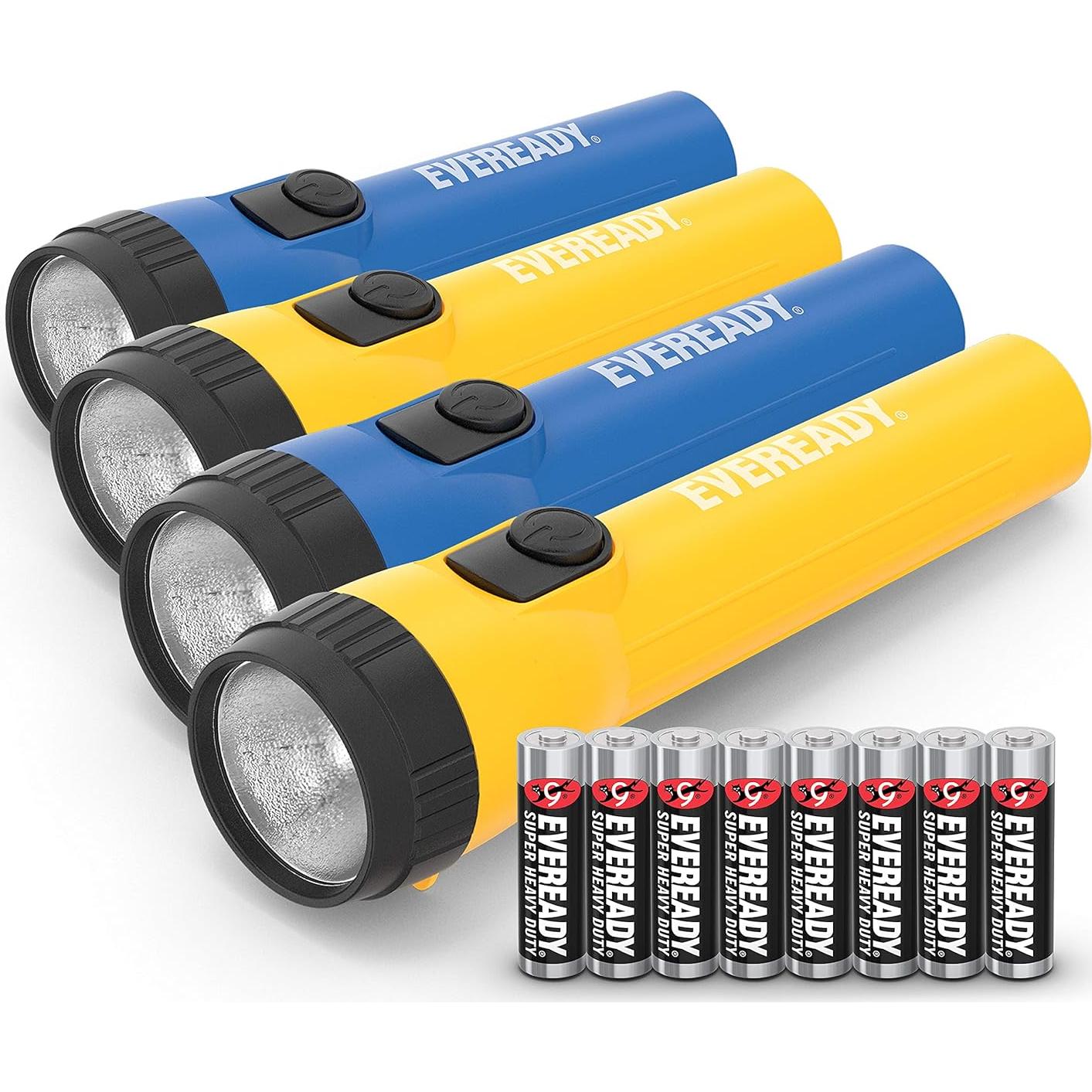 Linterna LED Compacta Eveready - Paquete de 4, 100 Horas