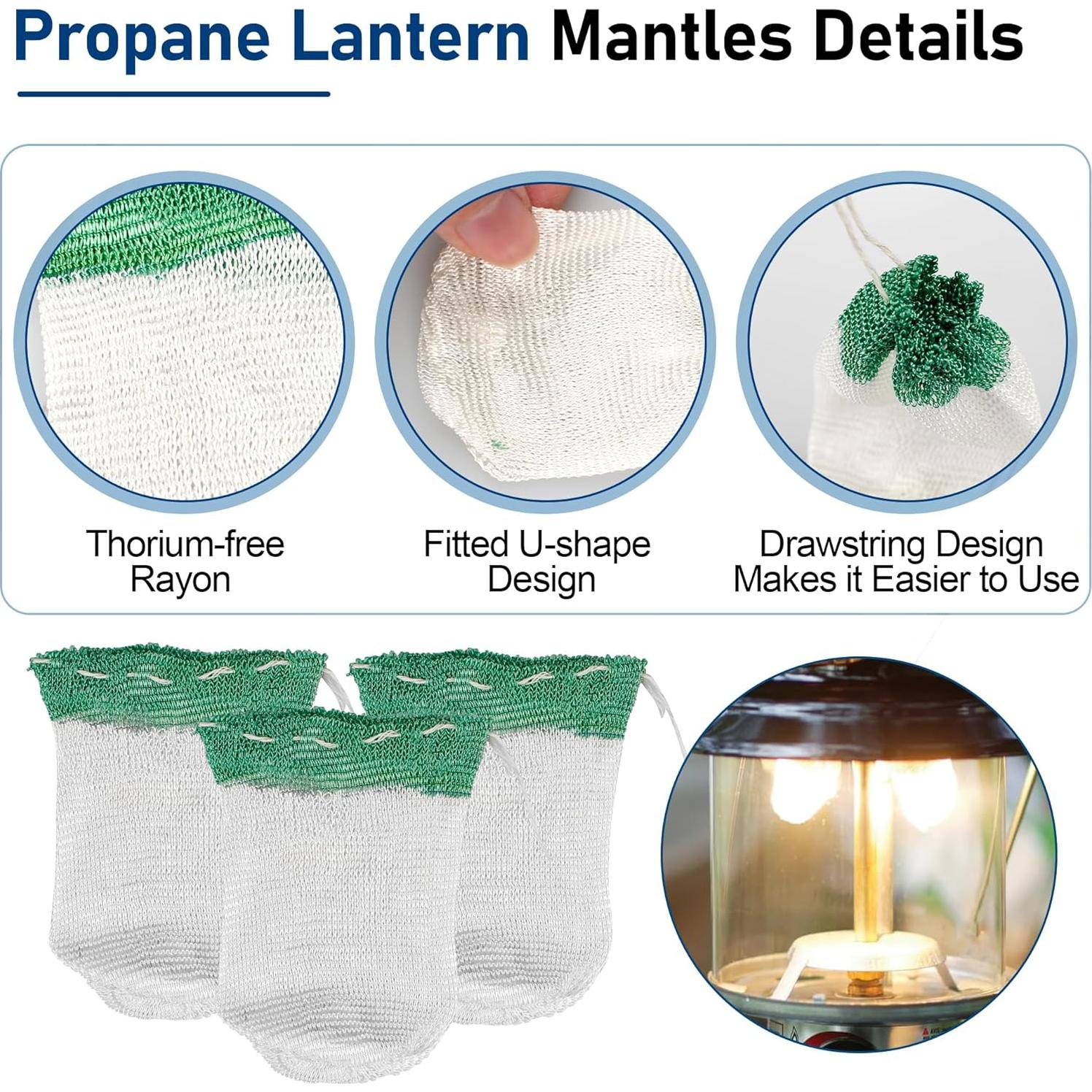 Repuestos de Pantallas de Linterna de Propano FATCANMA - 10 Pcs