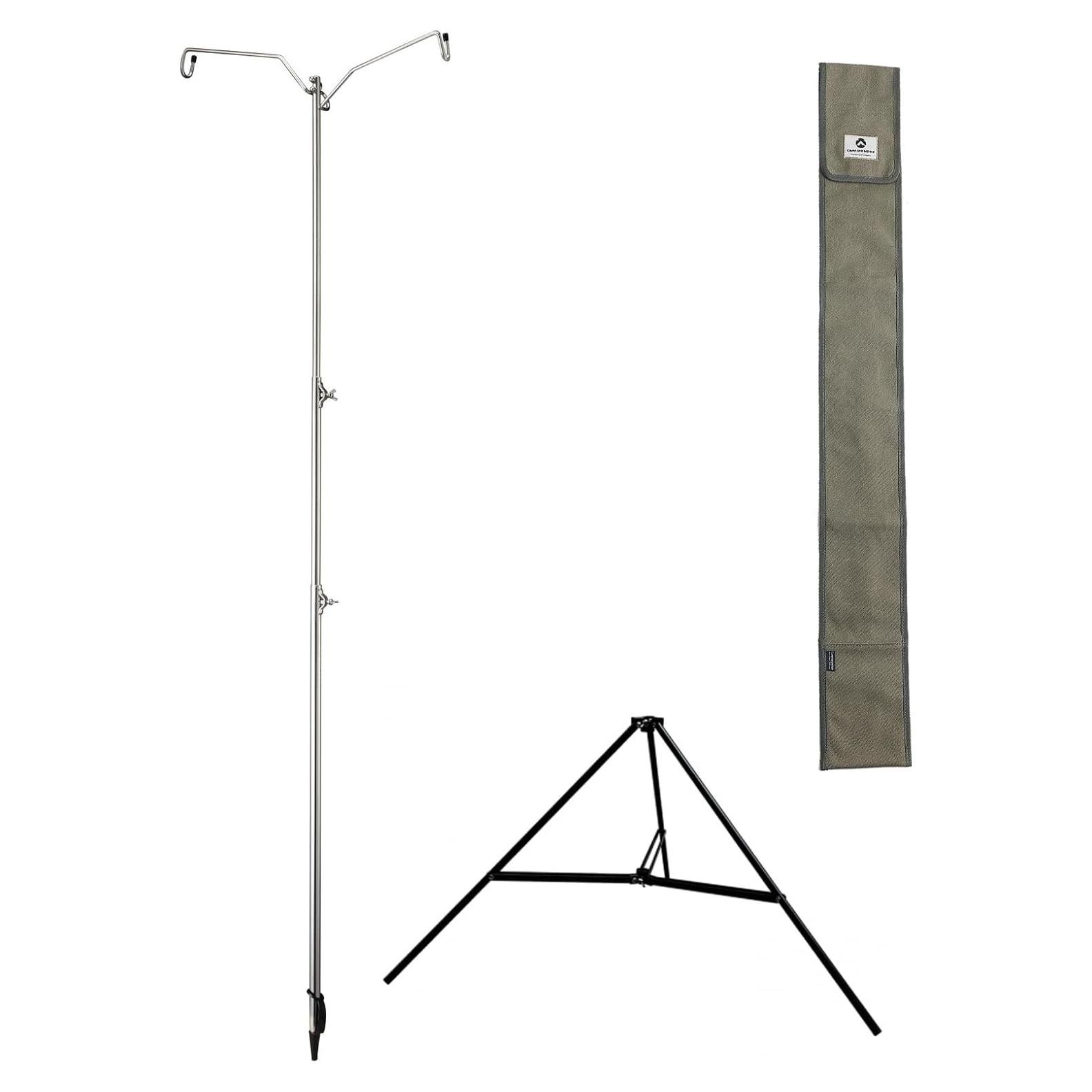 Soporte de Linterna Camping Moon D-243 Ajustable Acero Inoxidable