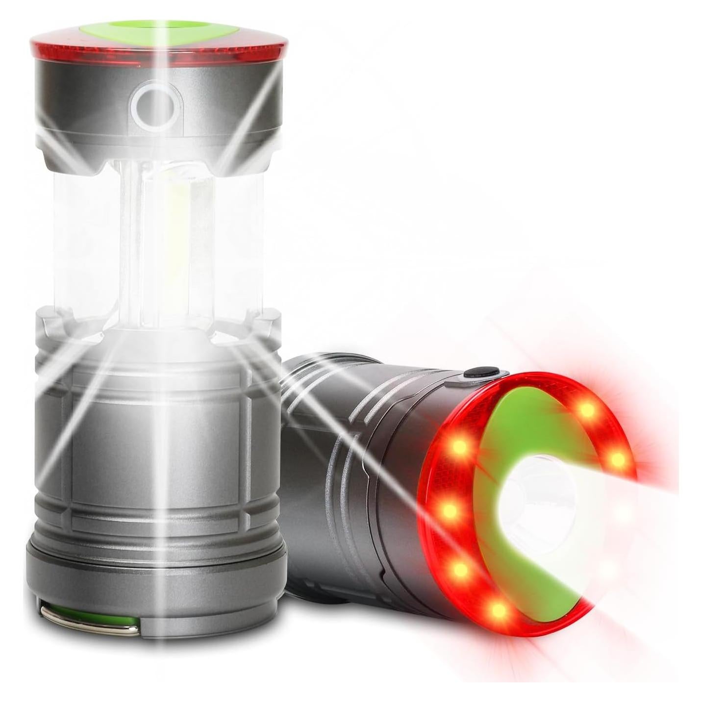 Lámpara de Camping LED Plegable Lichamp, 200 Lúmenes, Paquete de 2