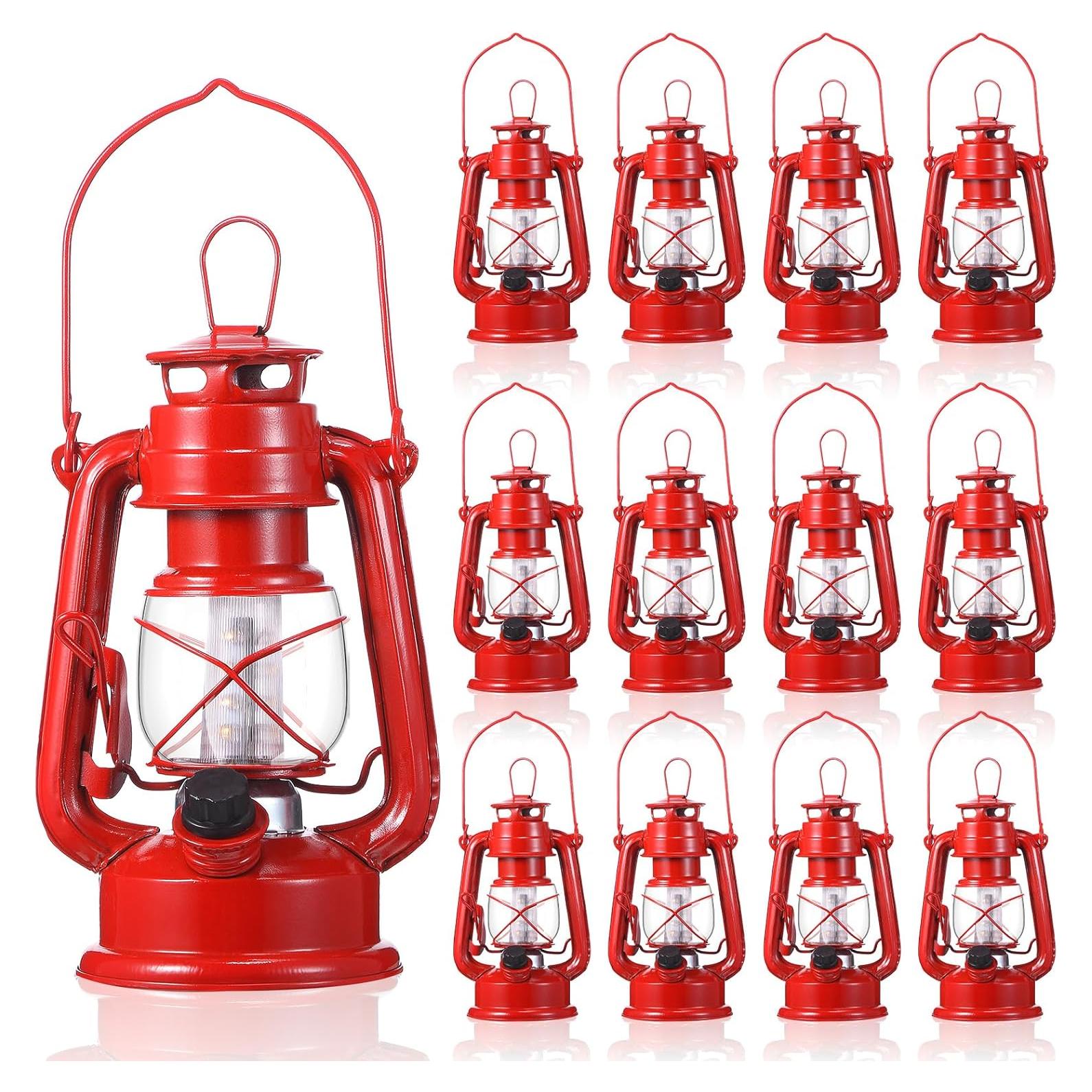 Lámpara de Tormenta LED Vintage Hortsun 12 Pcs 20.32 cm