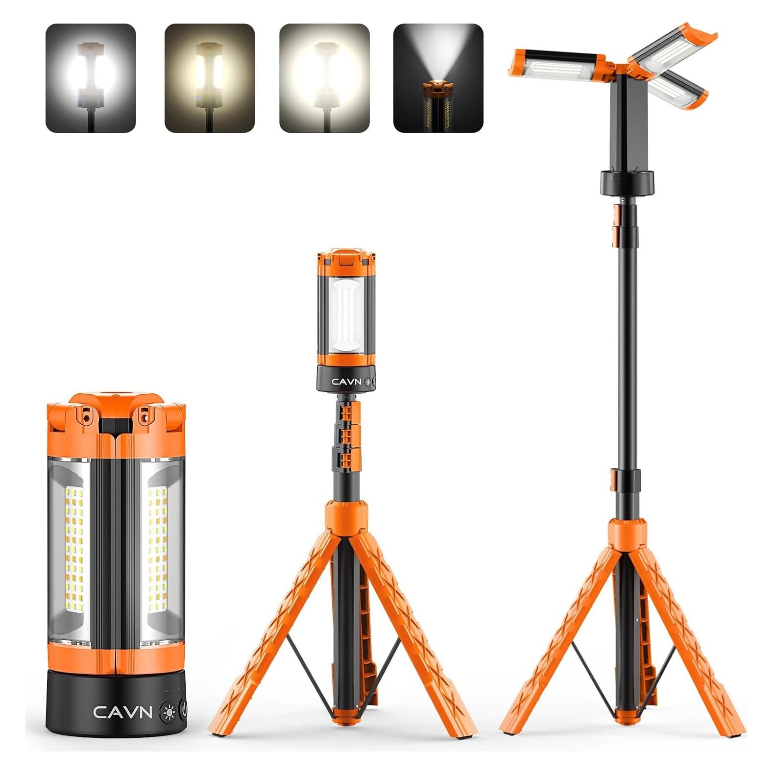 Luz de Camping CAVN 10000mAh LED 2200 Lúmenes Naranja
