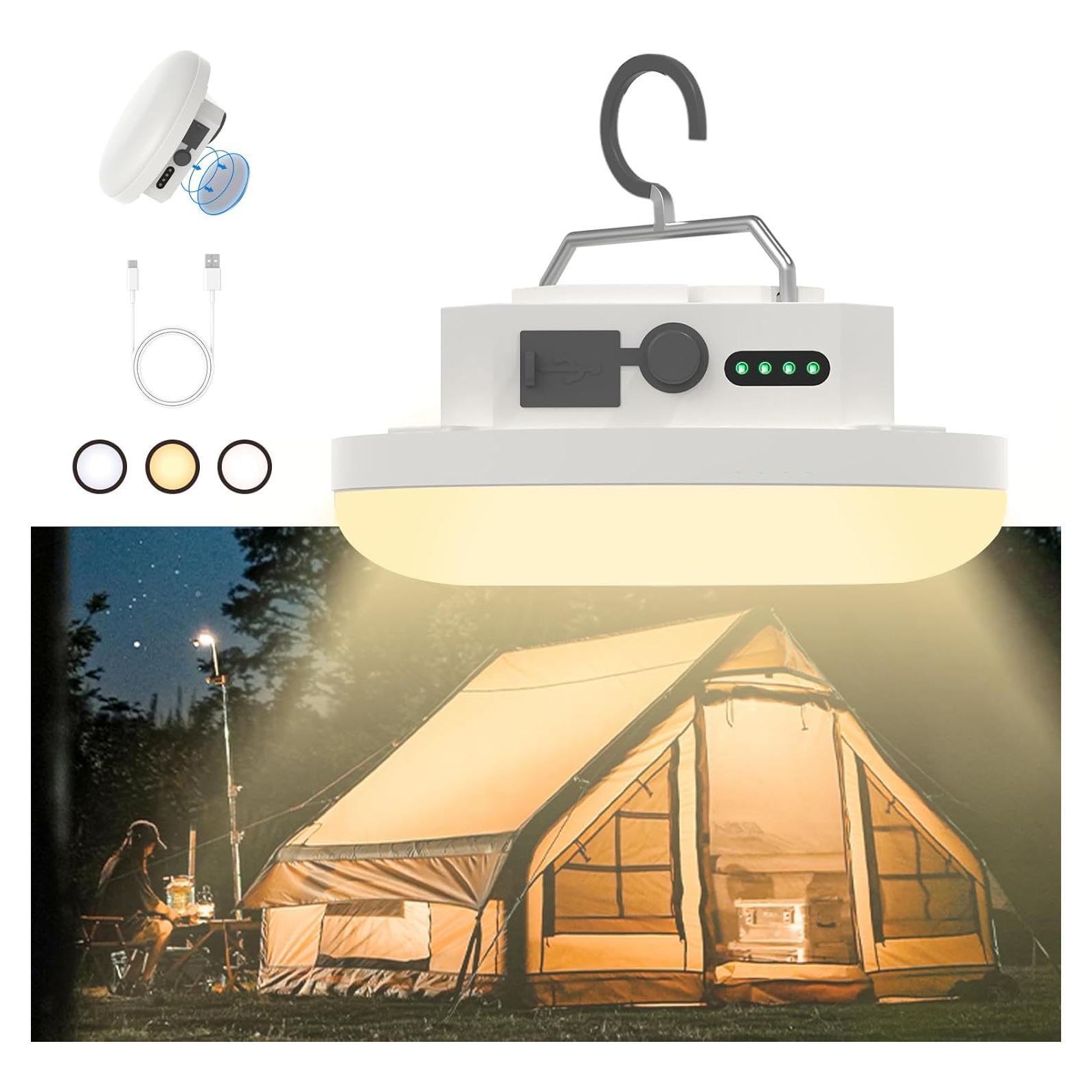 Linterna LED recargable Amkulop 30W Pro blanca impermeable