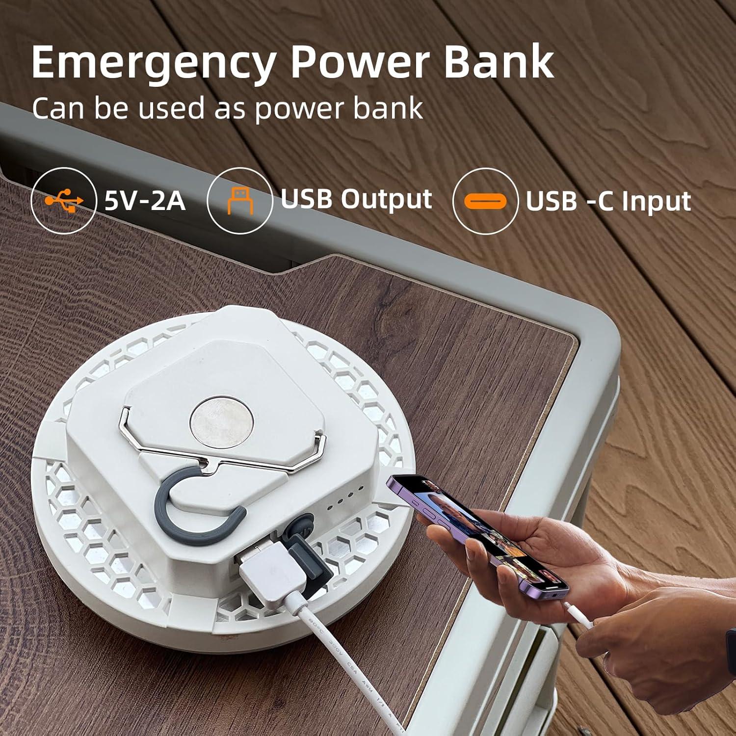 Linterna LED recargable Amkulop 30W Pro blanca impermeable