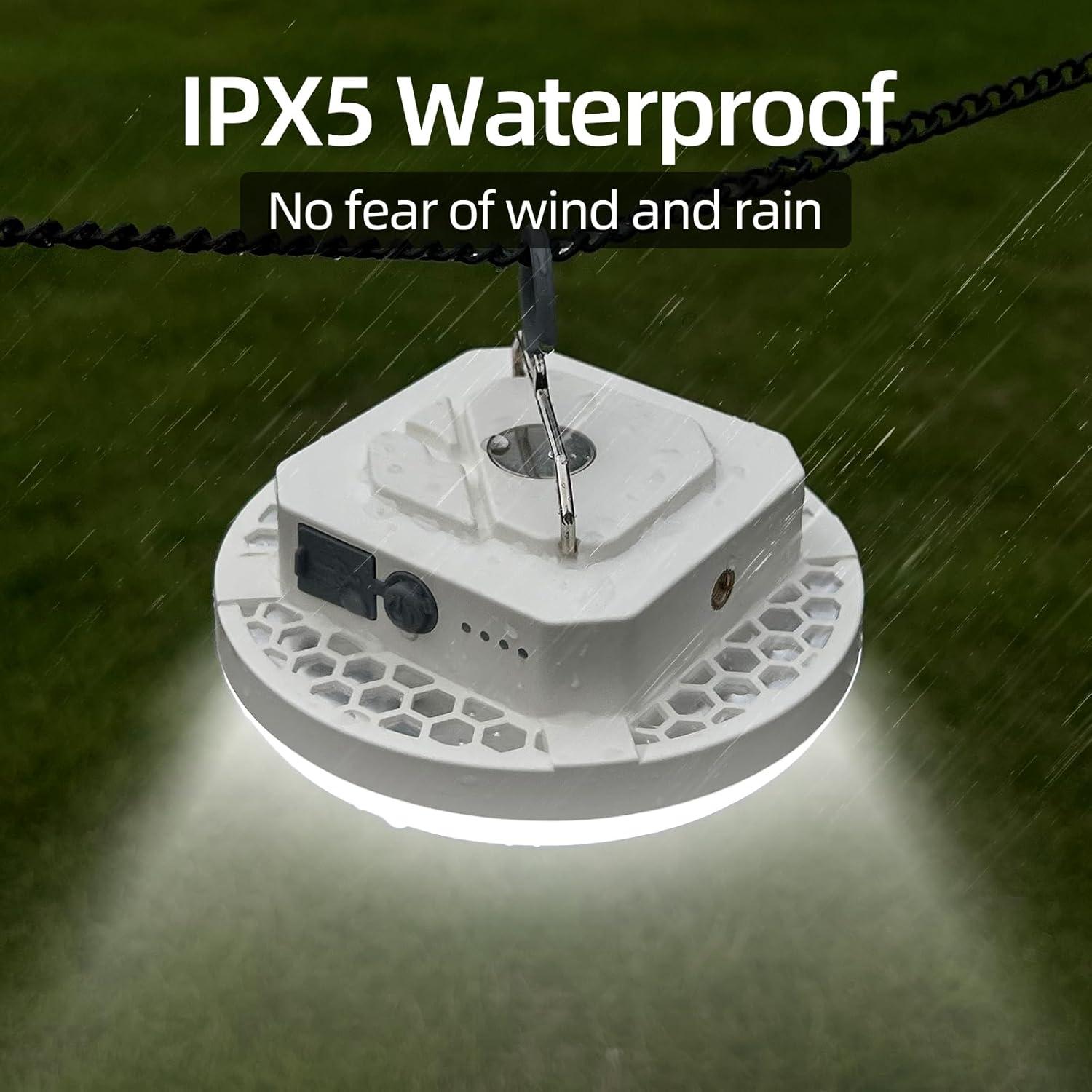 Linterna LED recargable Amkulop 30W Pro blanca impermeable