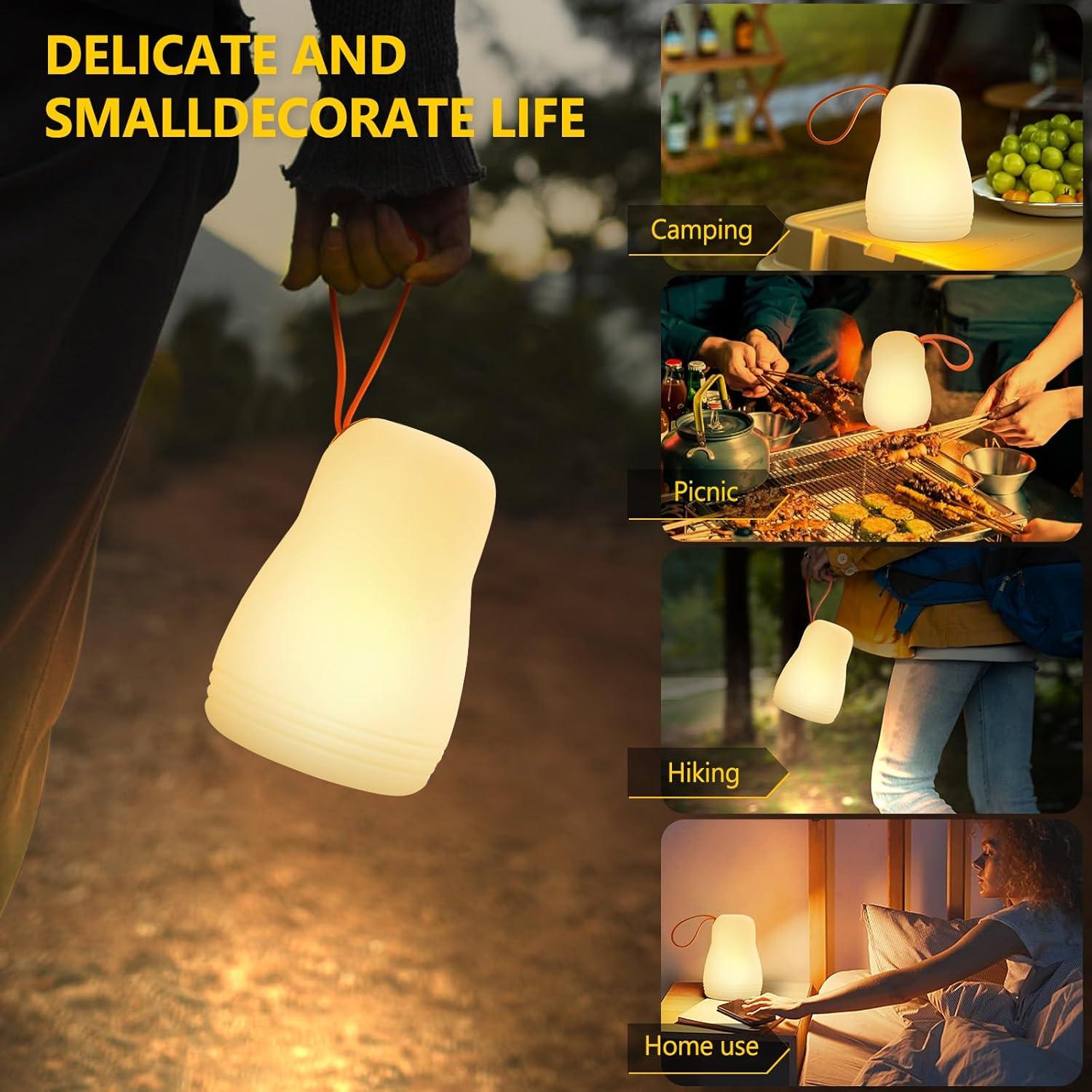 Lámpara de Mesa Exterior LED Gewiny 3000K Portátil Recargable