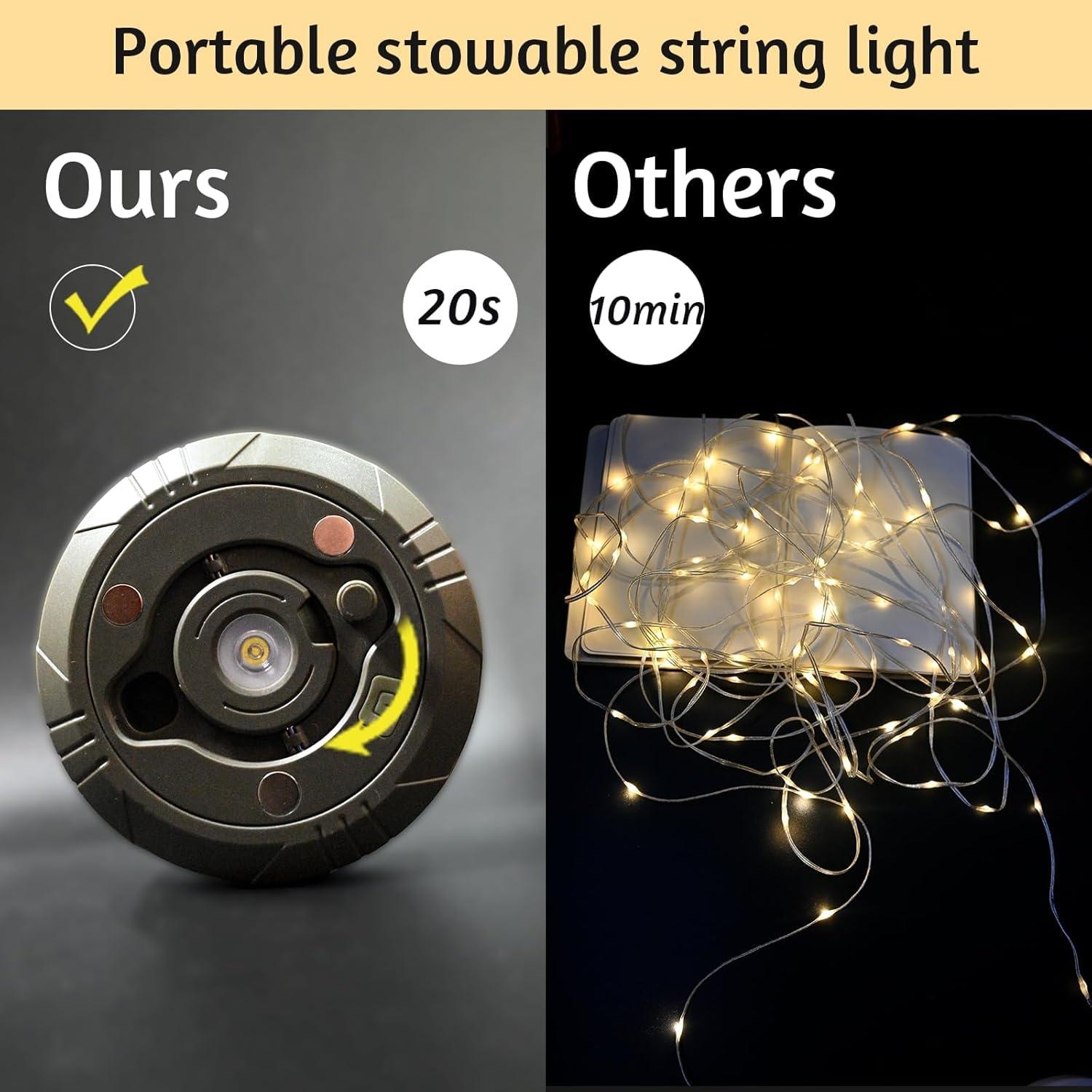 Luces de Cuerda Janhaley 10m USB RGB + Luz Cálida Impermeables