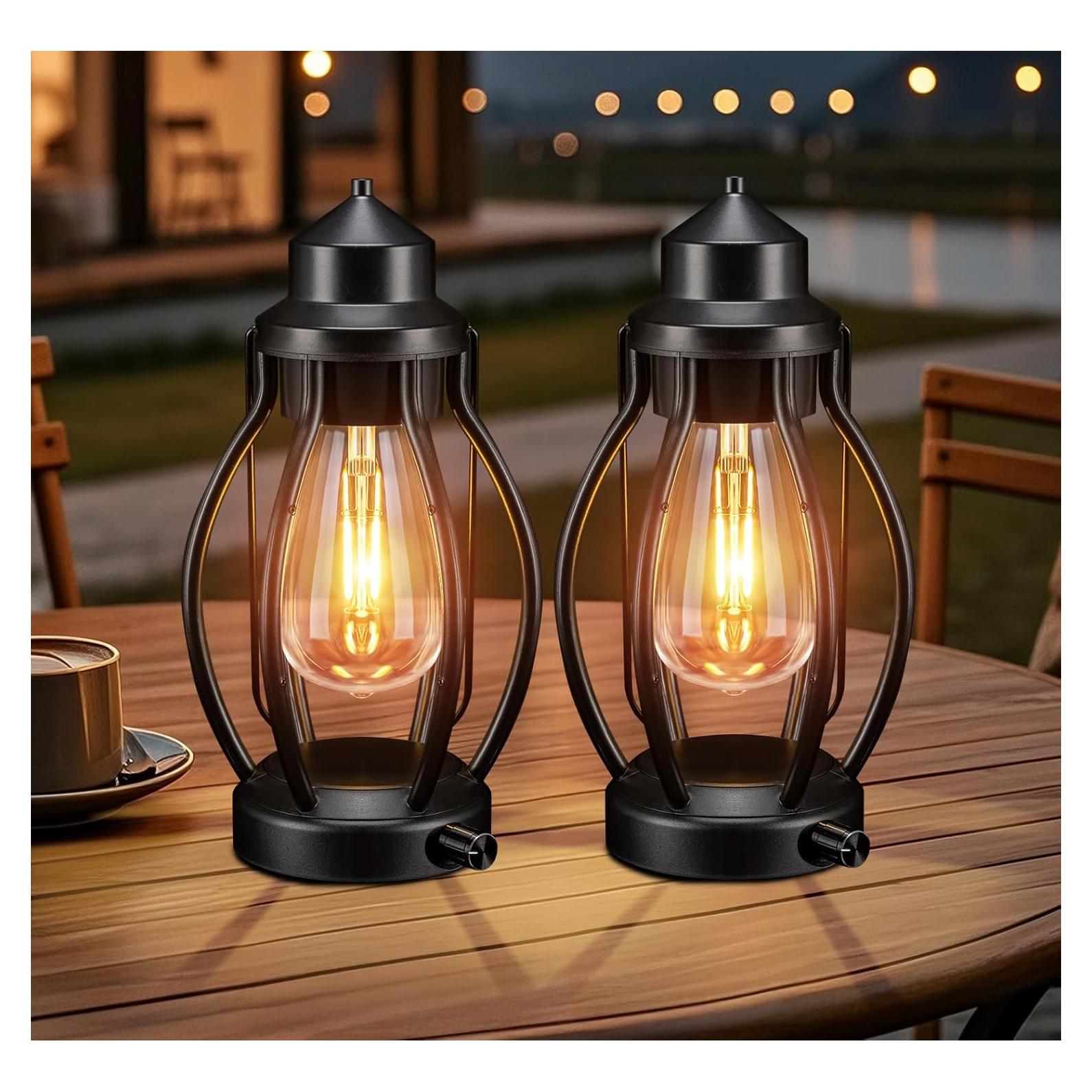 Linternas LED Recargables Pearlstar Vintage 2 Unidades 24.66cm