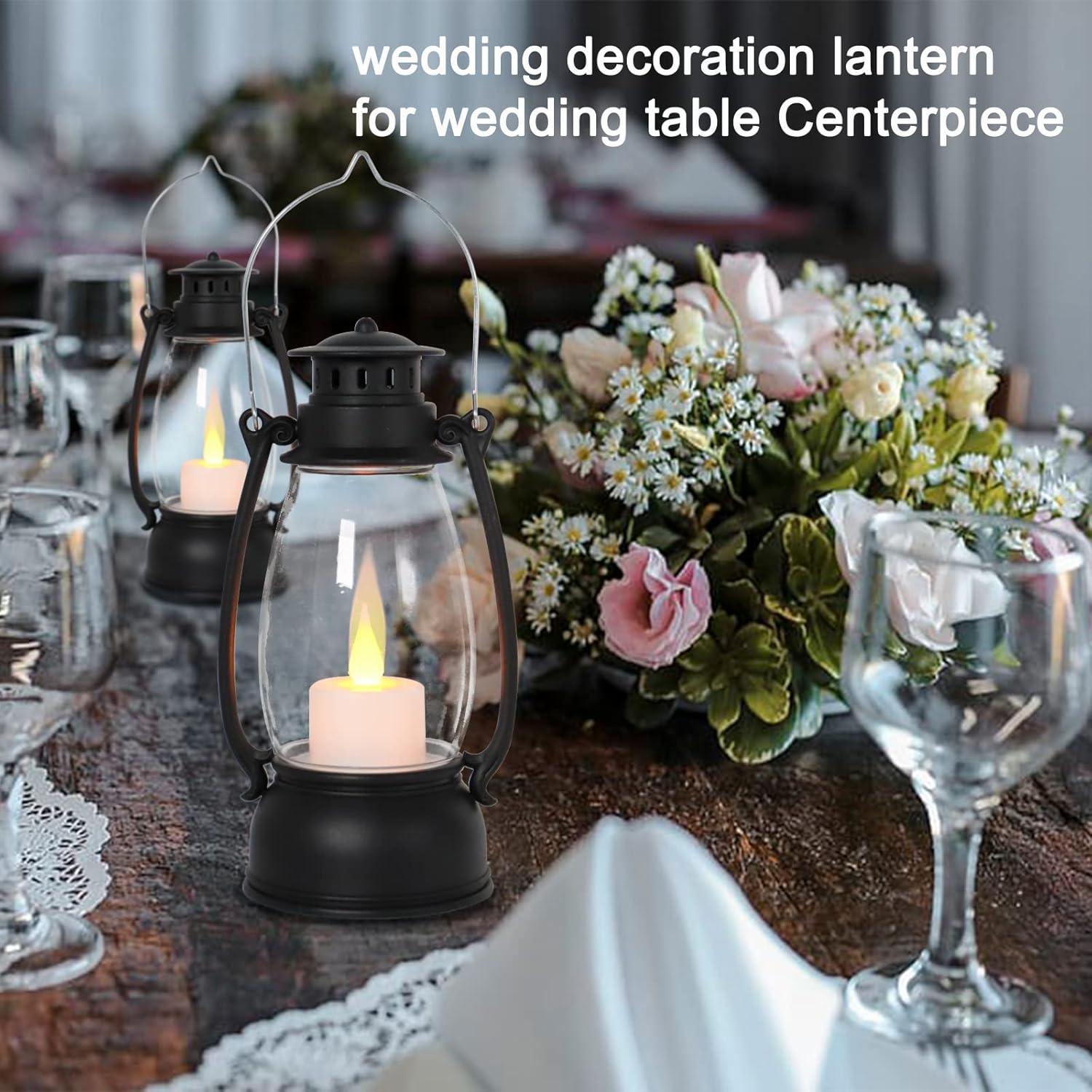 Linternas Vintage Reperla con Control Remoto - Paquete de 4