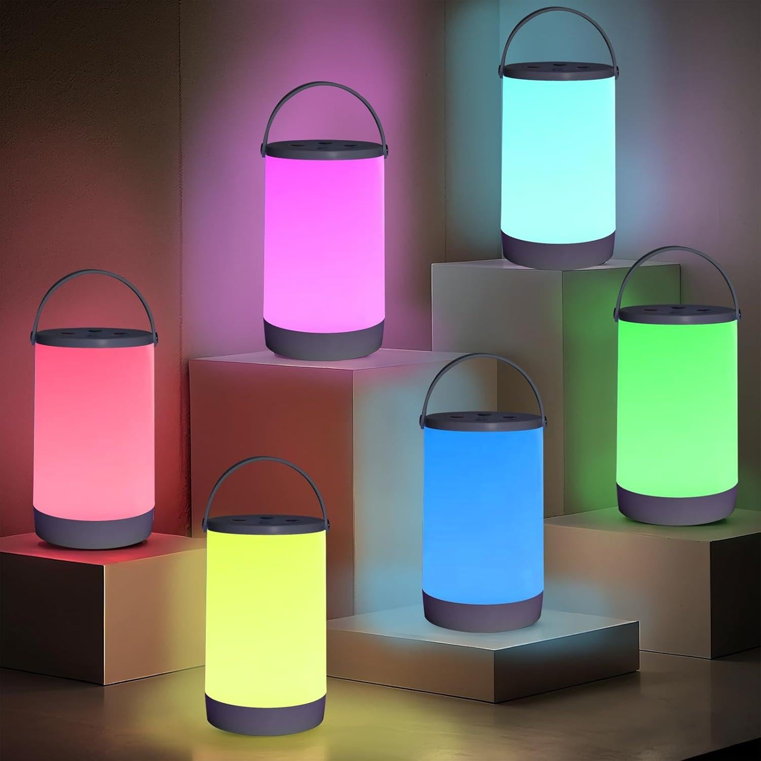 Linterna Colgante Impermeable Wonder Solar 11x11x18.5cm RGB