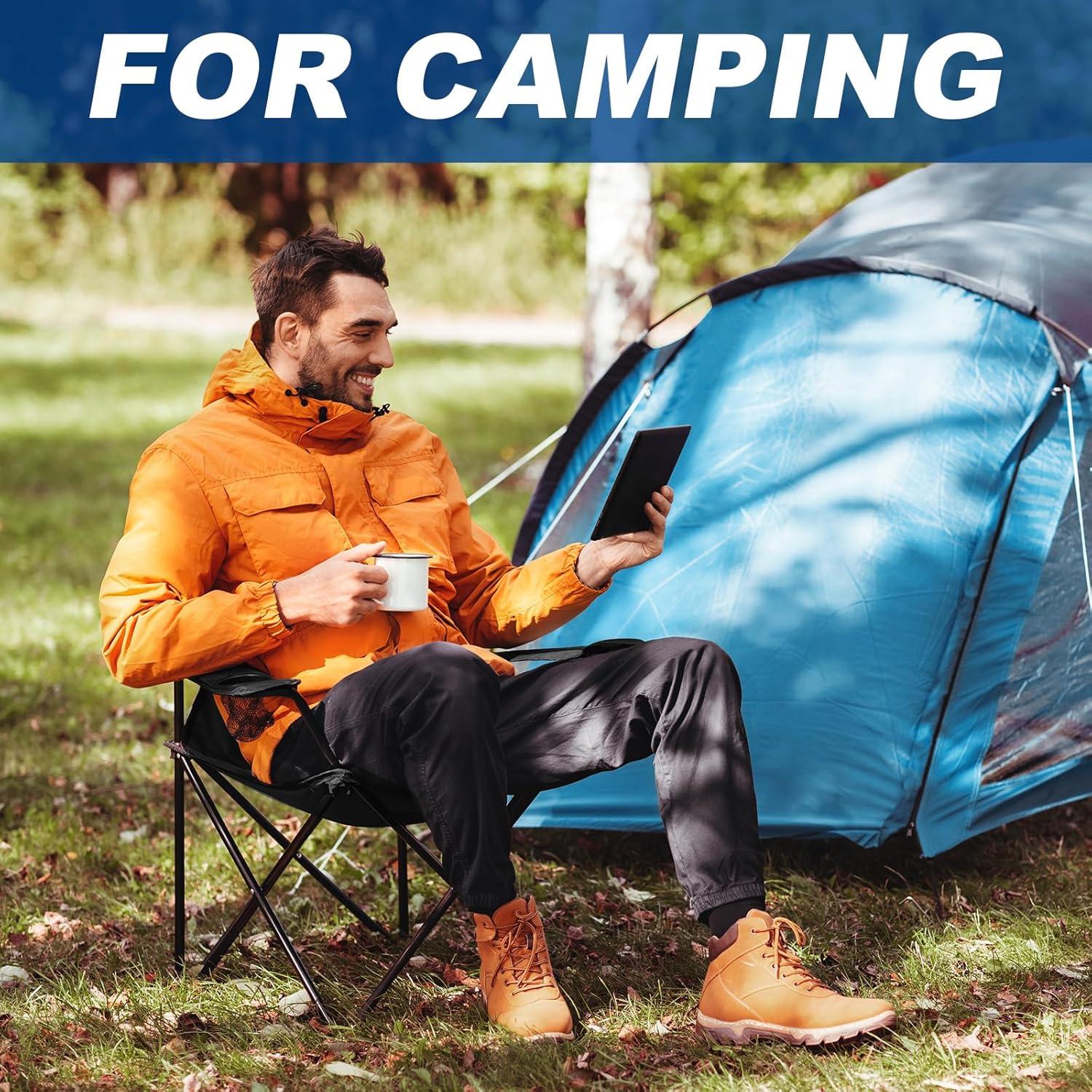 Paquete de 2 Sillas de Camping WEIDIORME Plegables 113kg