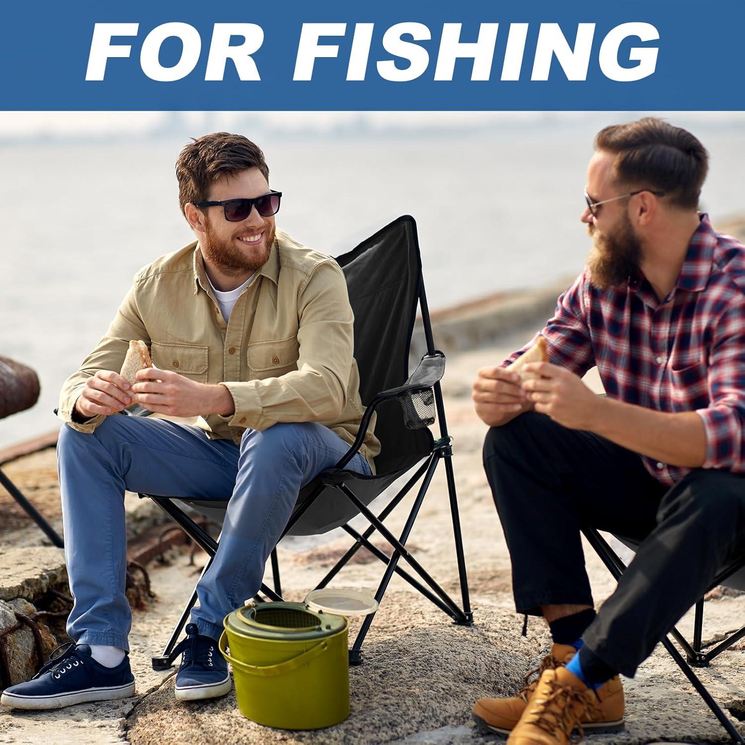 Paquete de 2 Sillas de Camping WEIDIORME Plegables 113kg