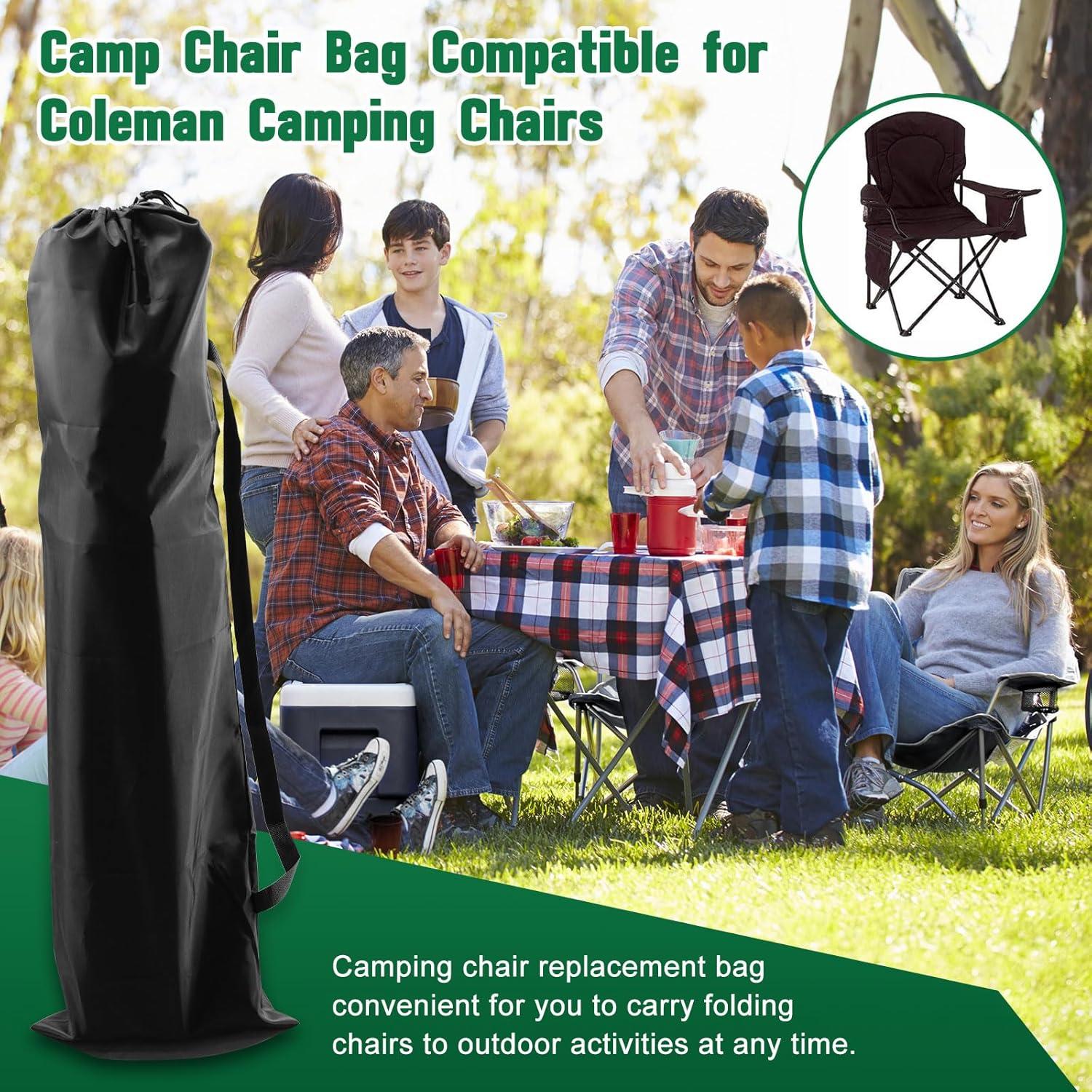 Camping Chair Replacement Bags for Coleman, Folding Camping Chair Carry Bags Replacement for Camp Chairs, Protective Lawn Chairs Bag, Beach Chair Bags for Travel Outdoor Sports, 40.74inches, 2Pack