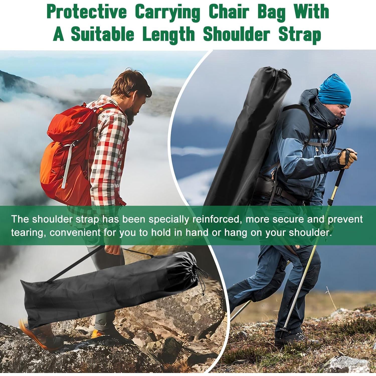 Camping Chair Replacement Bags for Coleman, Folding Camping Chair Carry Bags Replacement for Camp Chairs, Protective Lawn Chairs Bag, Beach Chair Bags for Travel Outdoor Sports, 40.74inches, 2Pack