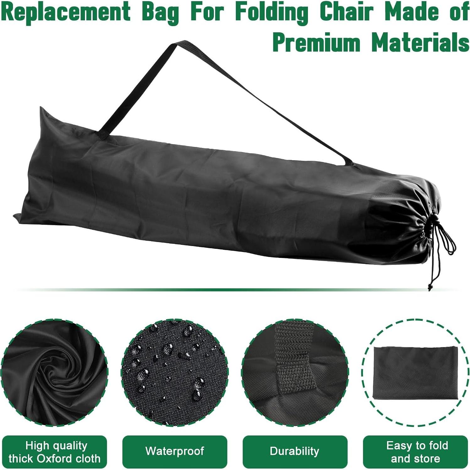 Camping Chair Replacement Bags for Coleman, Folding Camping Chair Carry Bags Replacement for Camp Chairs, Protective Lawn Chairs Bag, Beach Chair Bags for Travel Outdoor Sports, 40.74inches, 2Pack