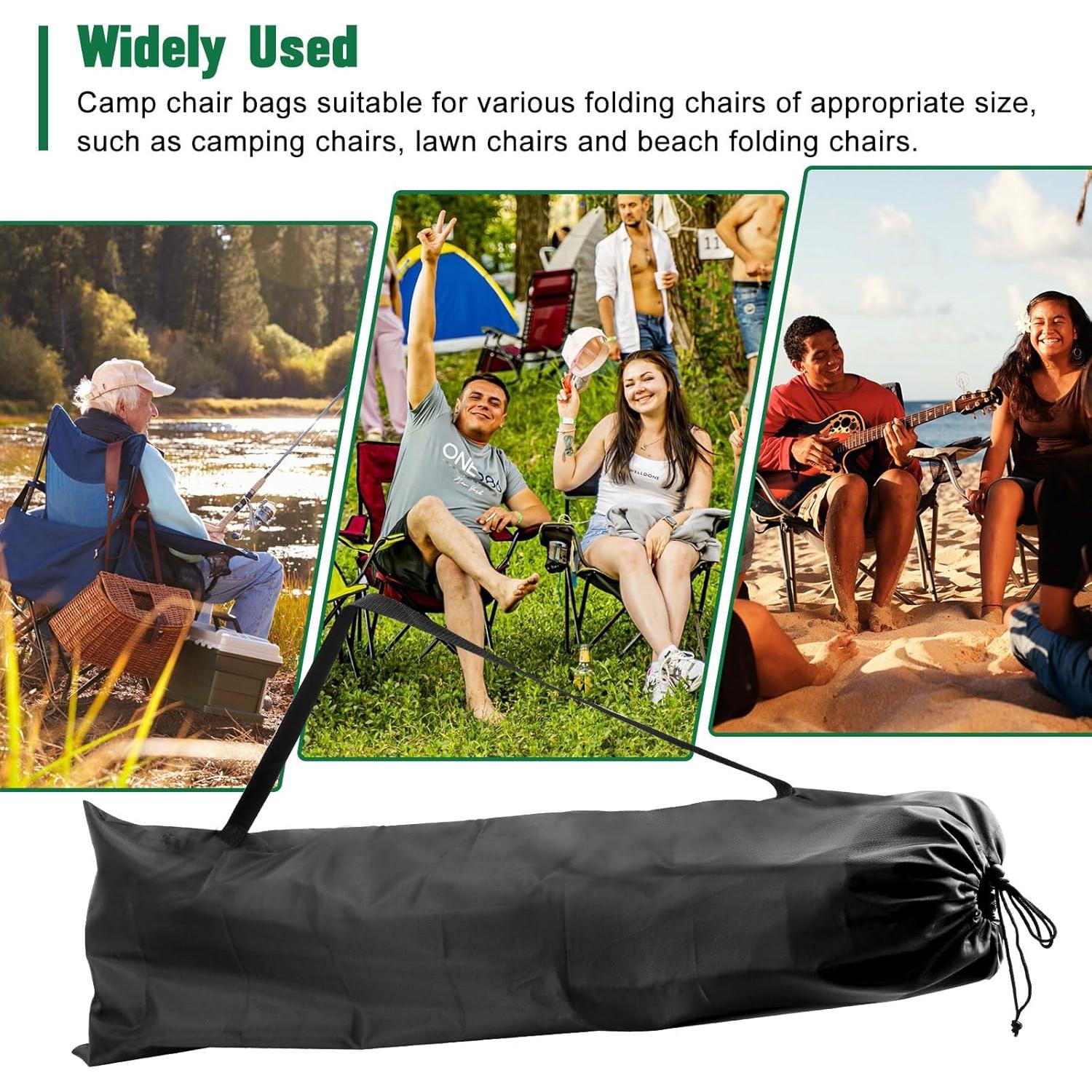 Camping Chair Replacement Bags for Coleman, Folding Camping Chair Carry Bags Replacement for Camp Chairs, Protective Lawn Chairs Bag, Beach Chair Bags for Travel Outdoor Sports, 40.74inches, 2Pack