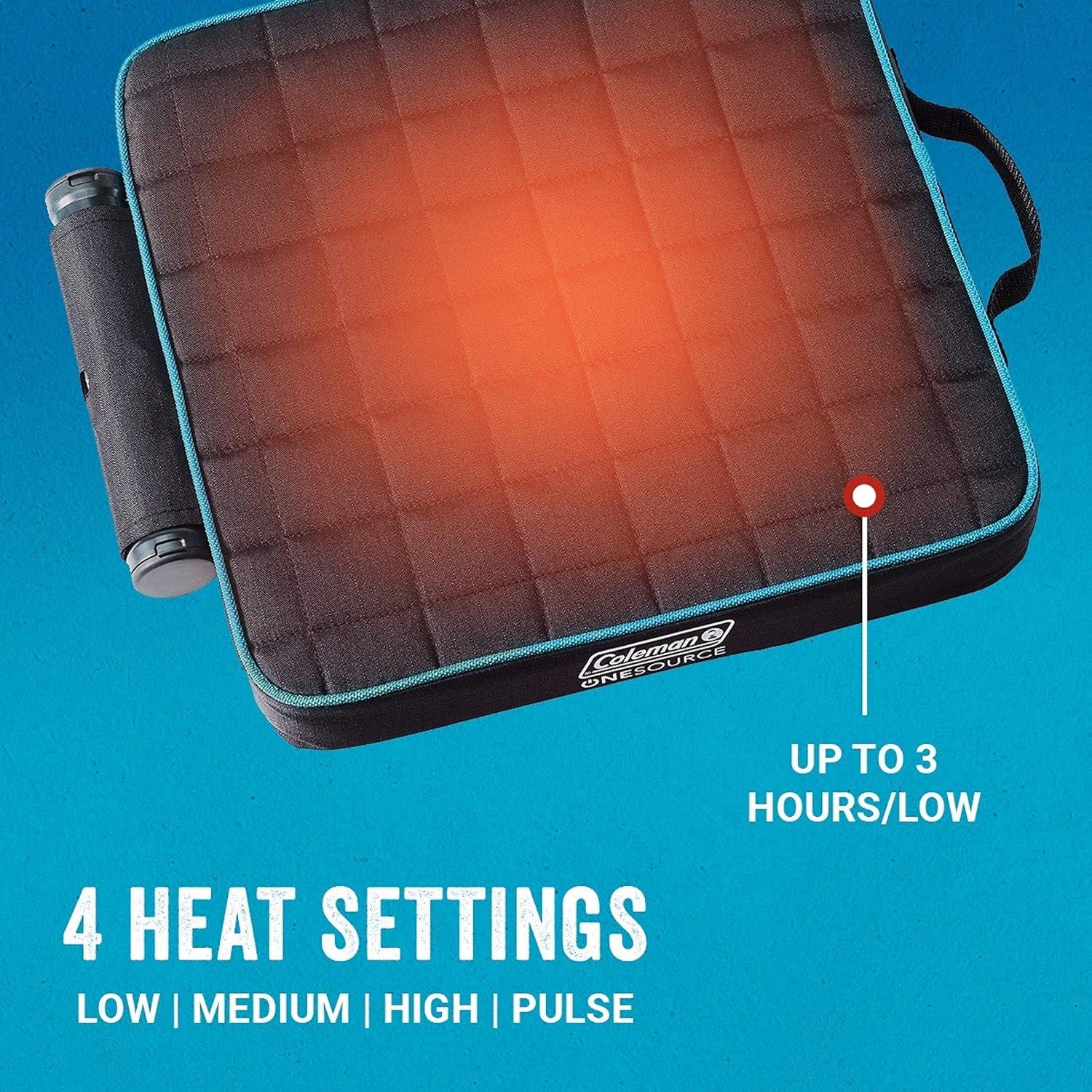 Silla Calentada Recargable Coleman OneSource - Almohadilla para Camping