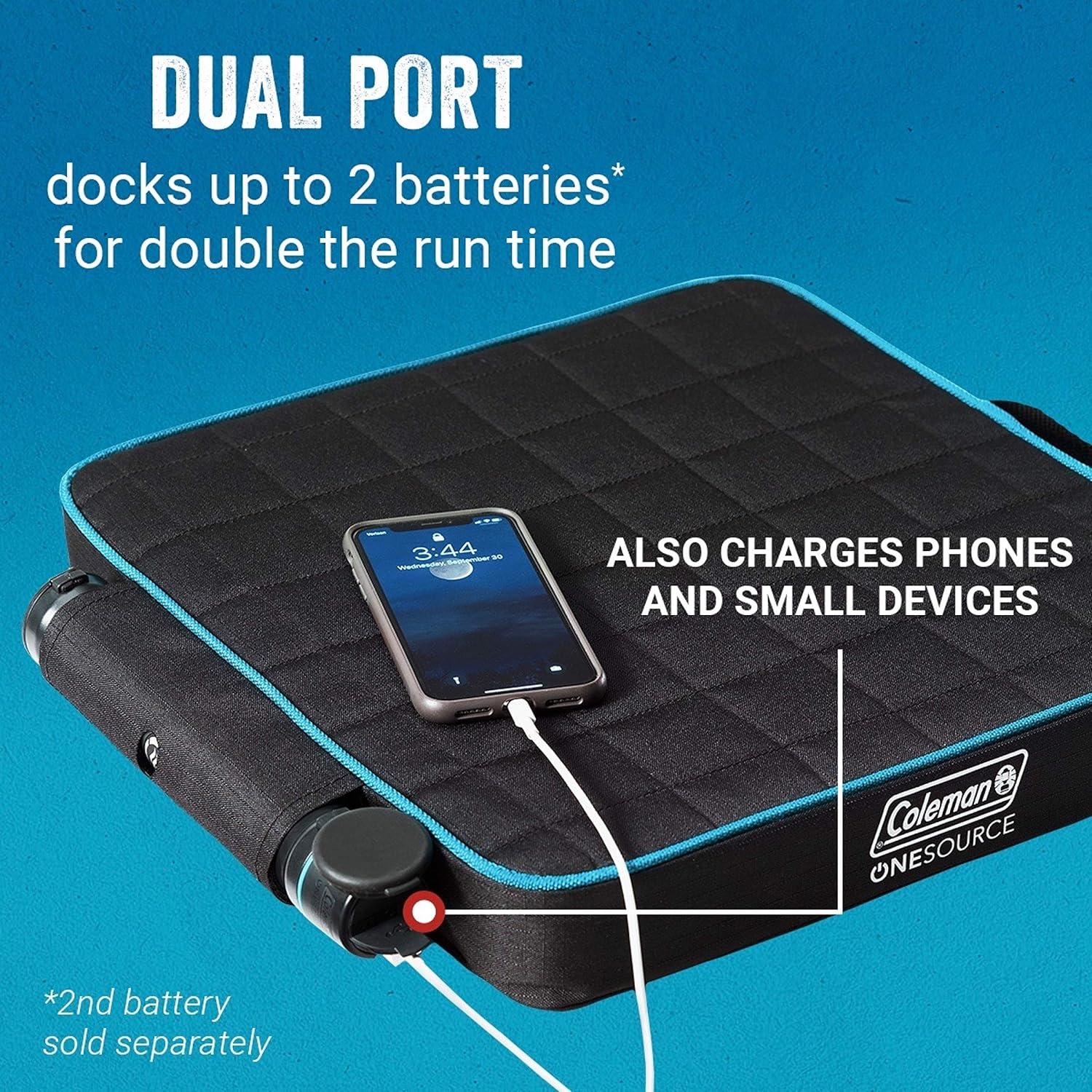 Silla Calentada Recargable Coleman OneSource - Almohadilla para Camping