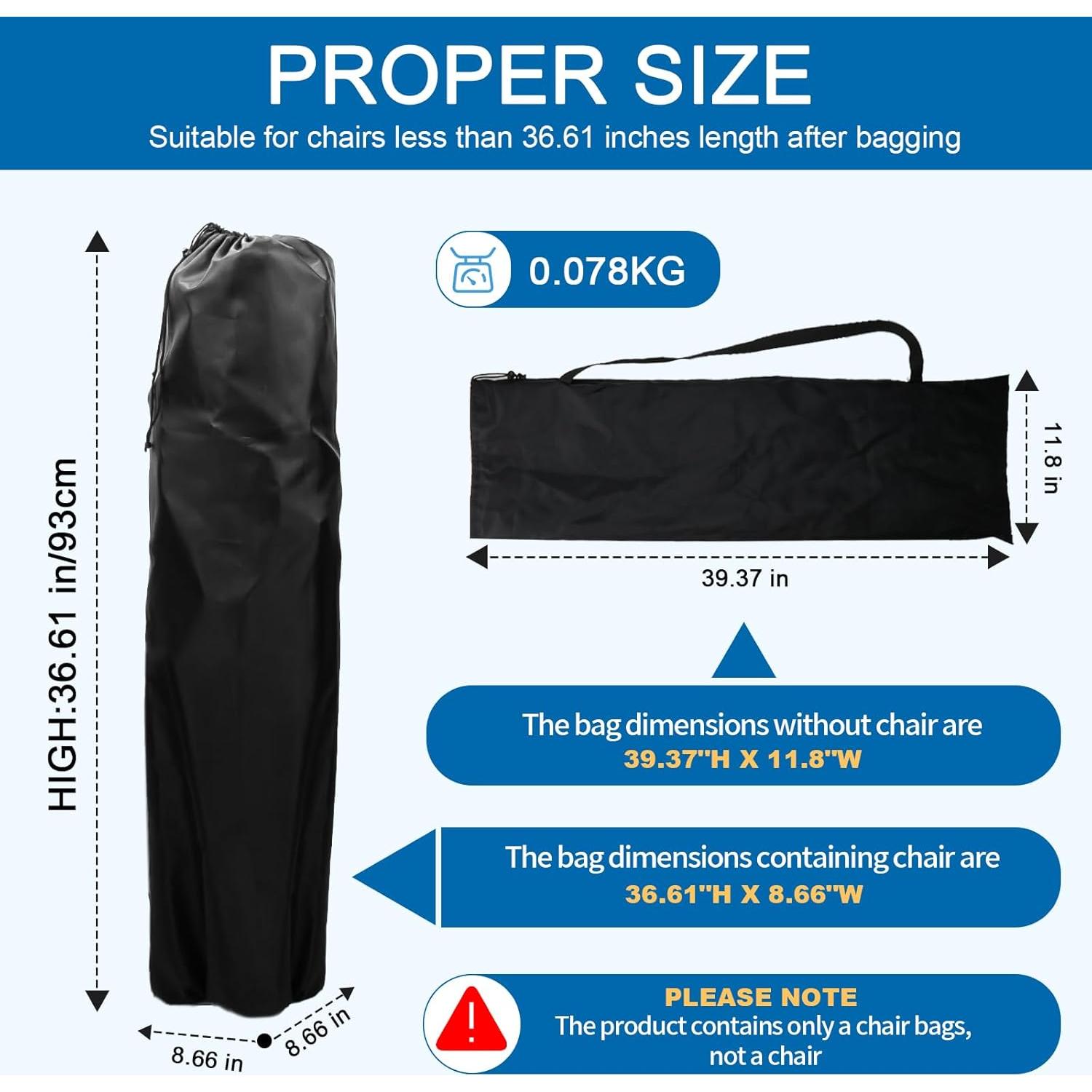 Bolsa de Transporte para Silla de Camping Coleman Negra 93 cm