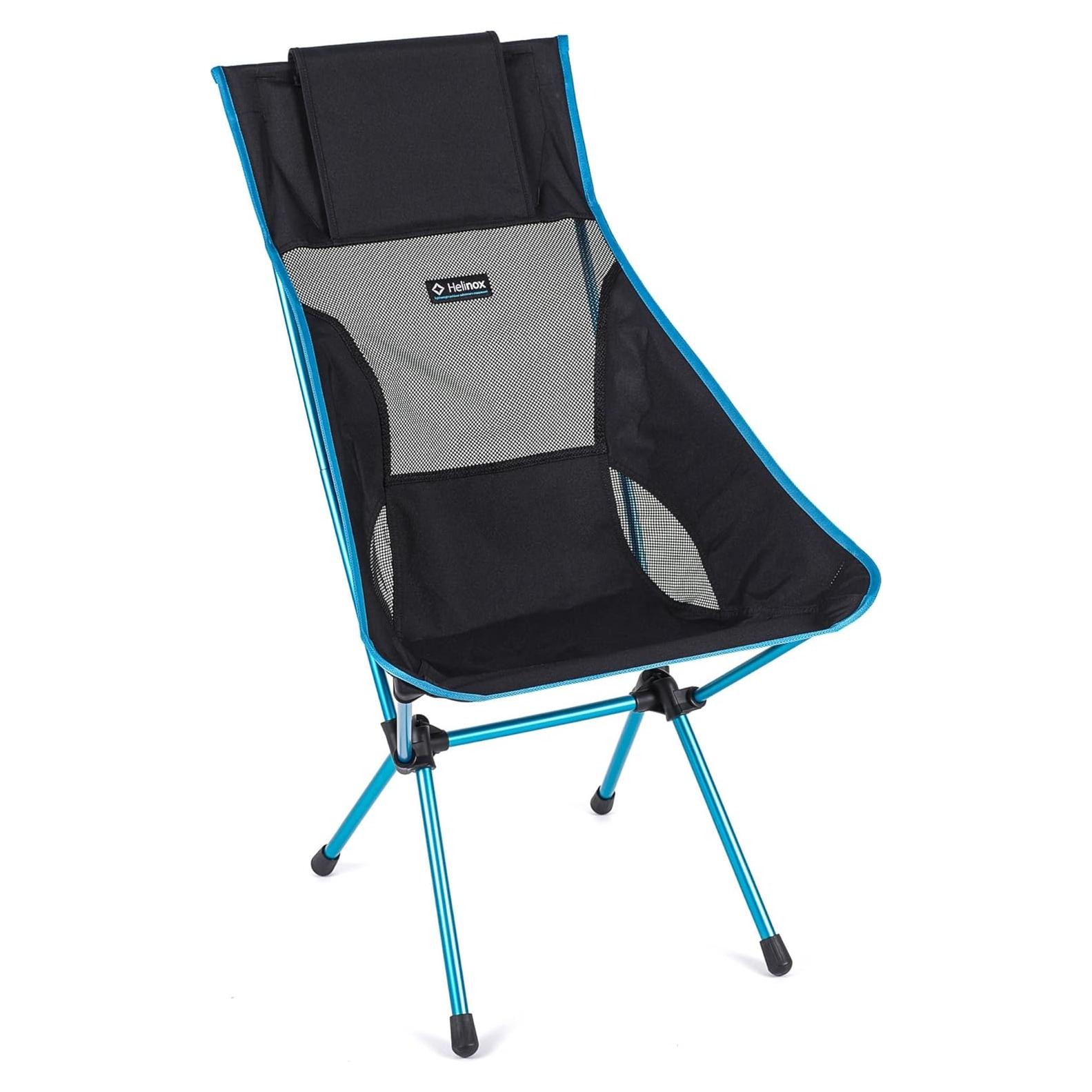 Silla Helinox Sunset Plegable Alta para Camping Negra 1.54 kg