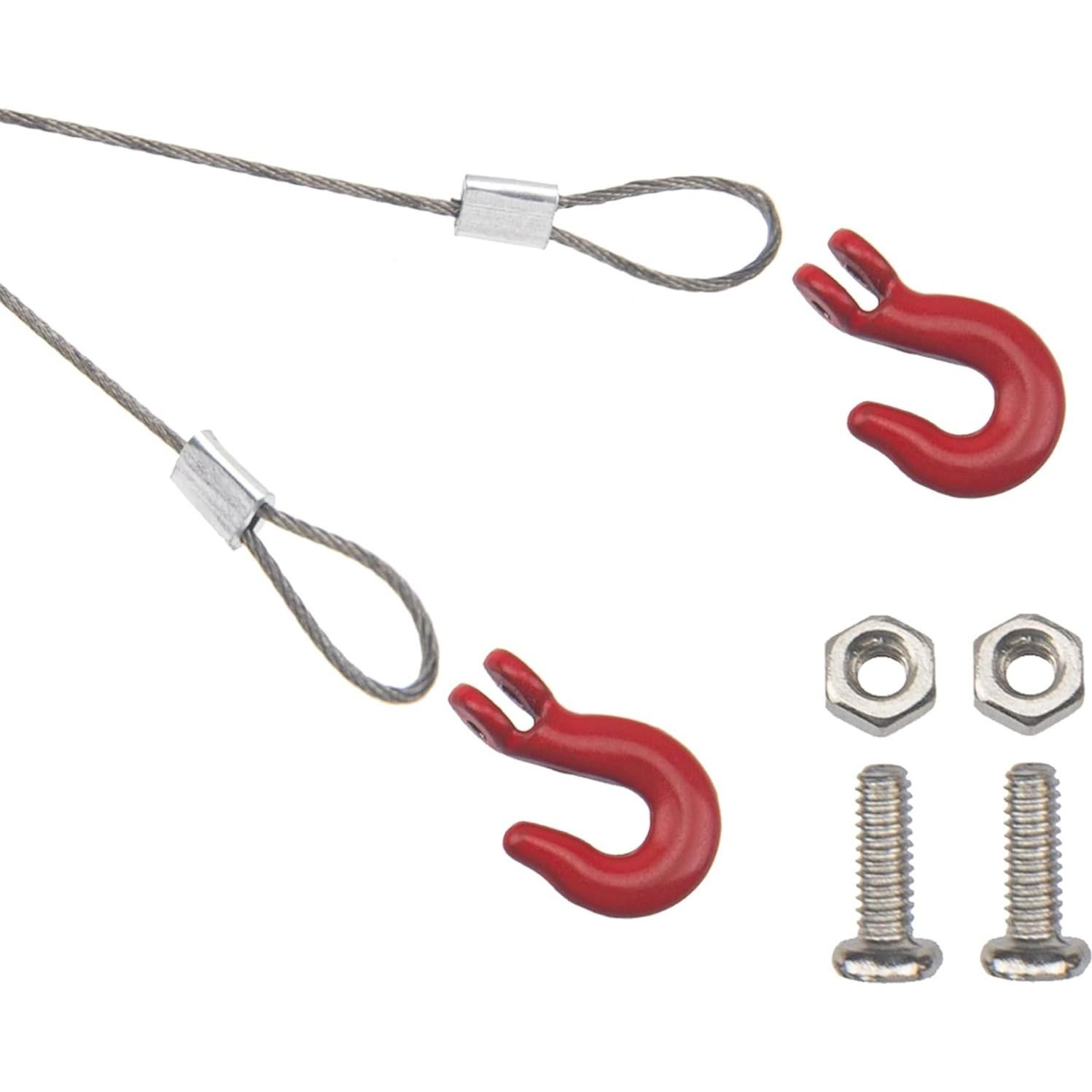 Gancho de Remolque RC HIRCQOO 1/10 con Cuerda de Acero