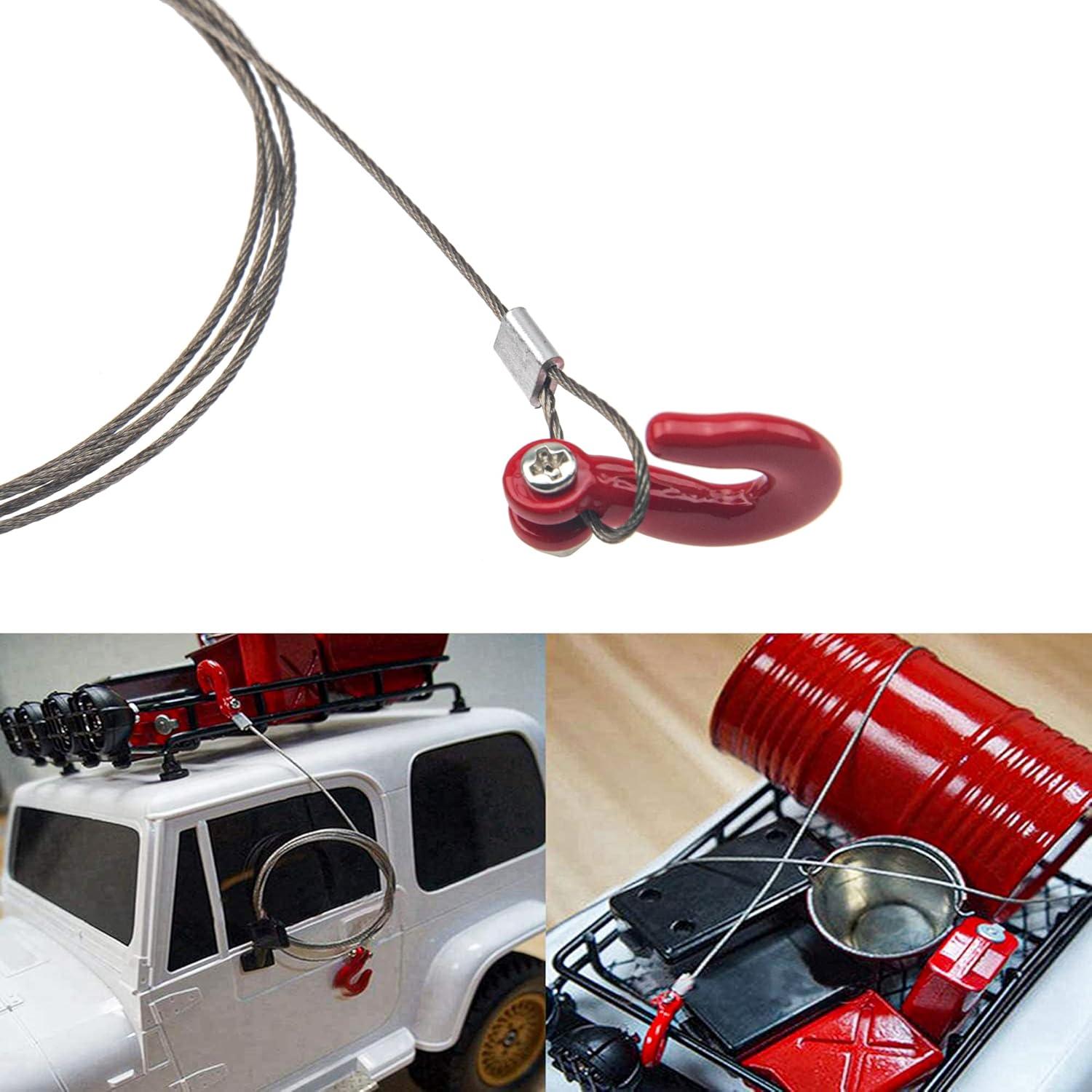 Gancho de Remolque RC HIRCQOO 1/10 con Cuerda de Acero