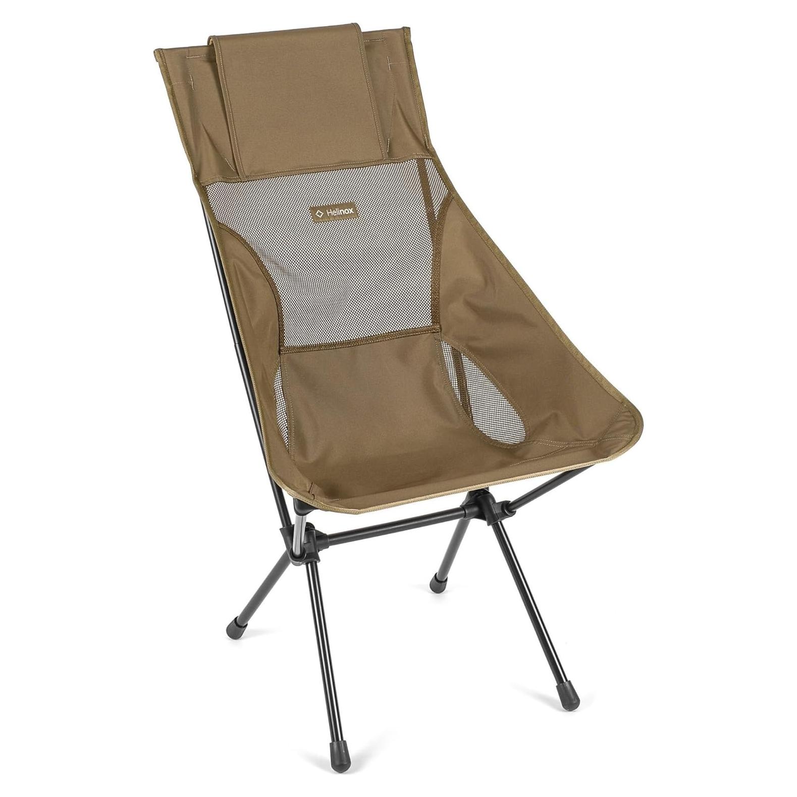 Silla Plegable Helinox Sunset Alta para Camping 1.54 kg Coyote