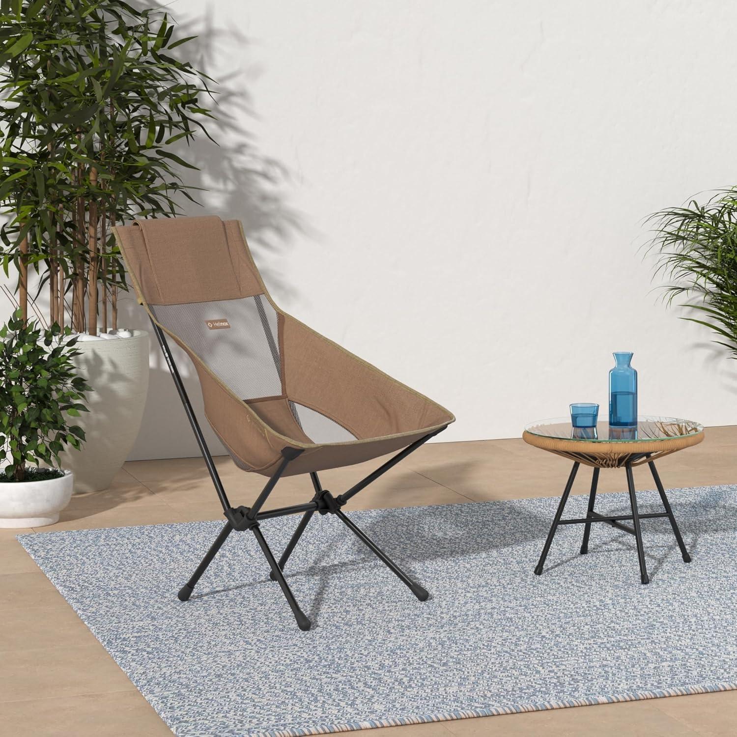 Silla Plegable Helinox Sunset Alta para Camping 1.54 kg Coyote