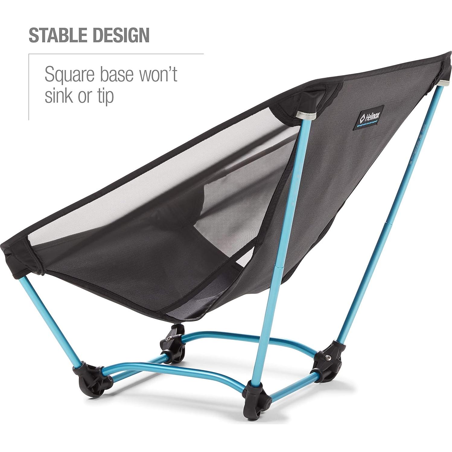 Silla Helinox Ground Ultraligera Plegable para Camping 120kg