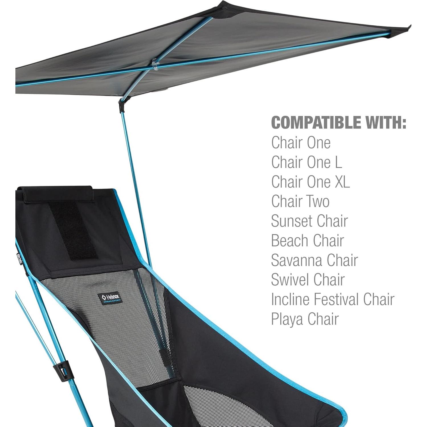 Personal Shade Attachable Chair Canopy, Black