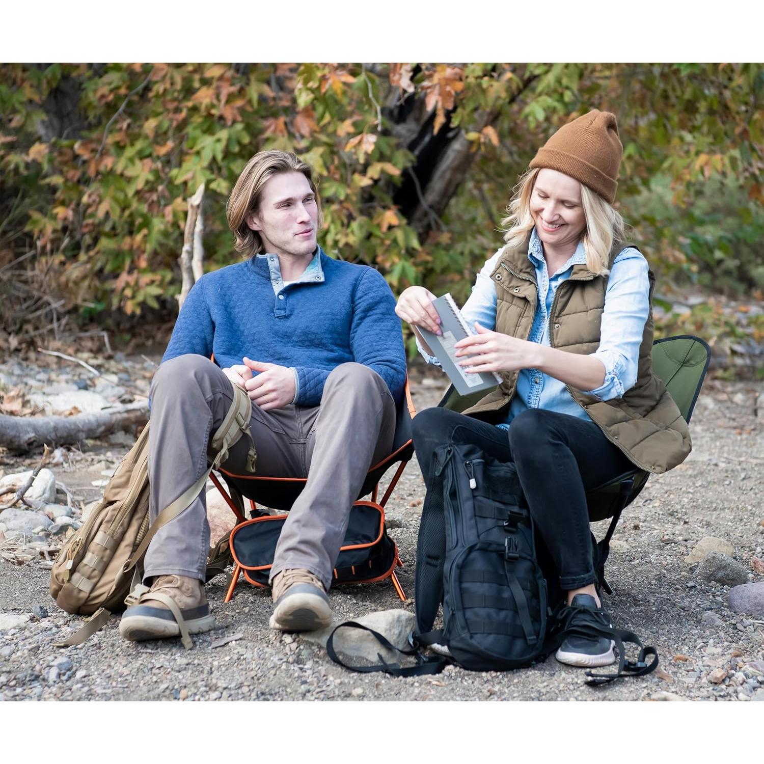 Silla de Camping Plegable MARCHWAY Verde 150Kg Ultraligera