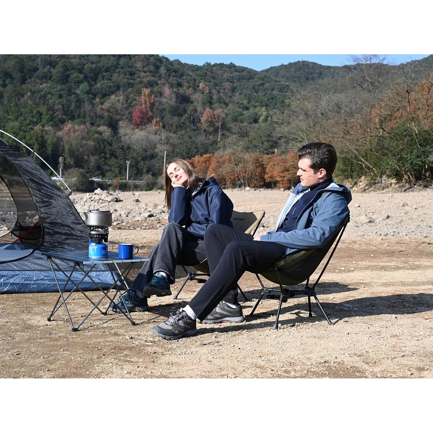 Silla de Camping Plegable MARCHWAY Verde 150Kg Ultraligera