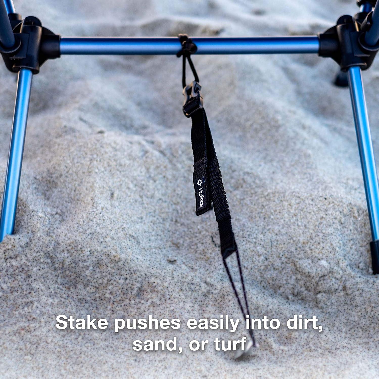 Helinox Chair Anchor to Secure Lightweight Beach and Camp Chairs in Windy Weather