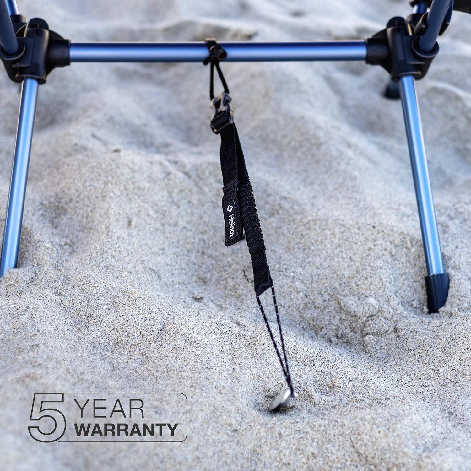 Helinox Chair Anchor to Secure Lightweight Beach and Camp Chairs in Windy Weather