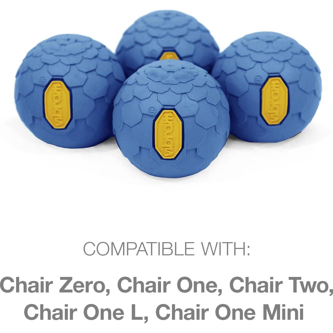 Pies de bola de goma Vibram Helinox 45mm - Juego de 4 Azul