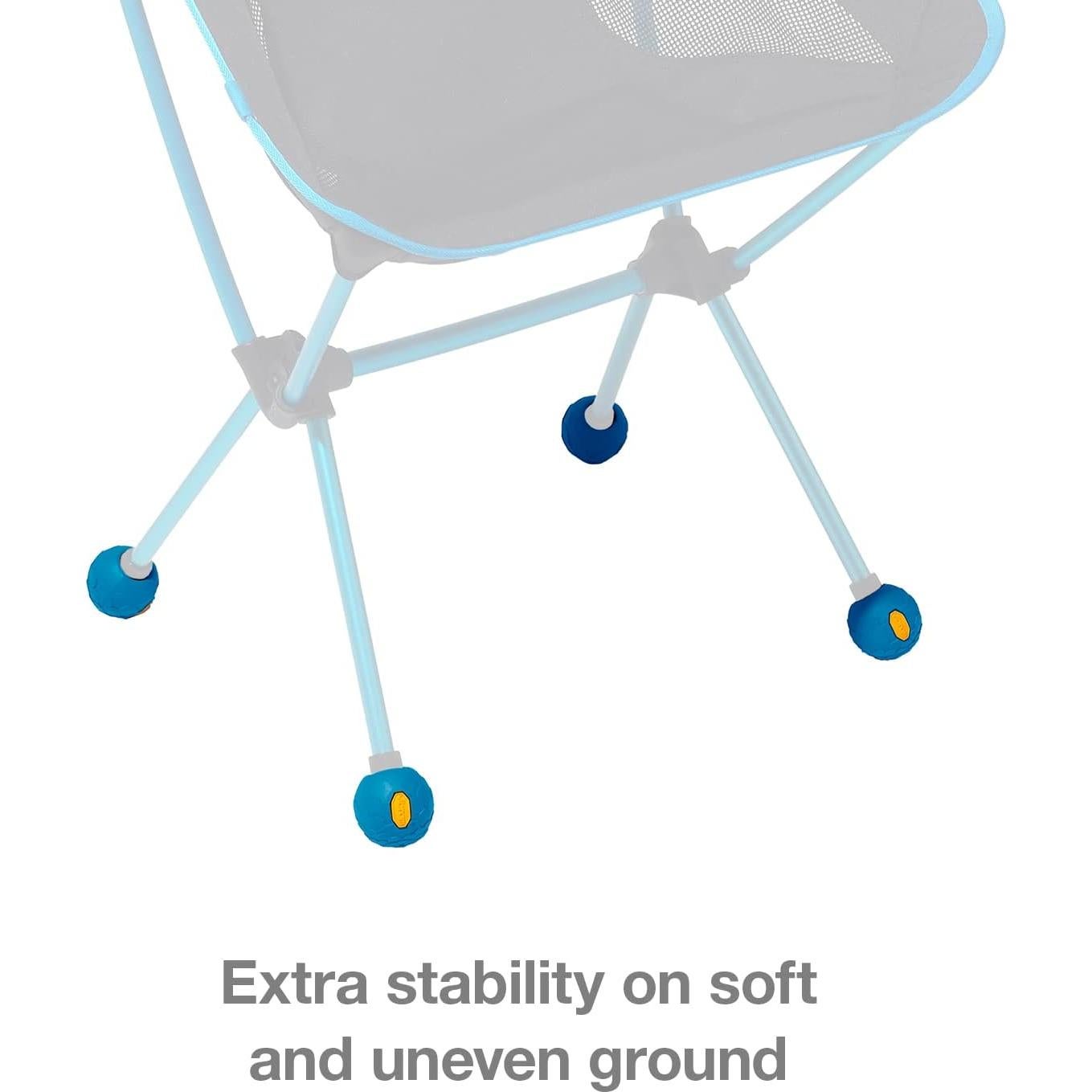 Pies de bola de goma Vibram Helinox 45mm - Juego de 4 Azul