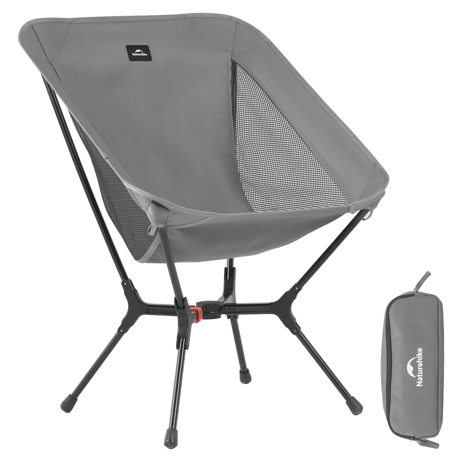 Silla de Camping Naturehike YL01 Plegable 200 kg Gris