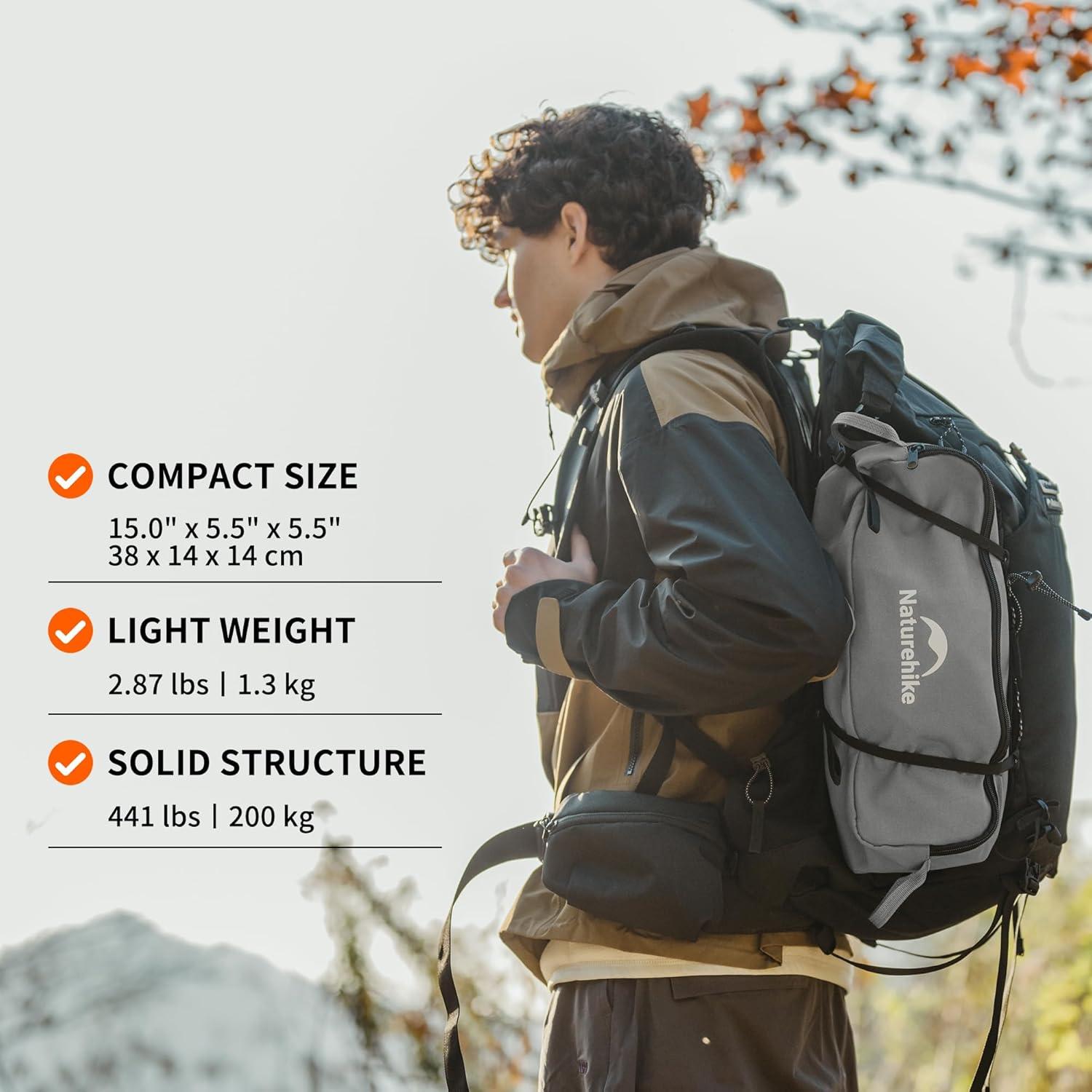 Silla de Camping Naturehike YL01 Plegable 200 kg Gris