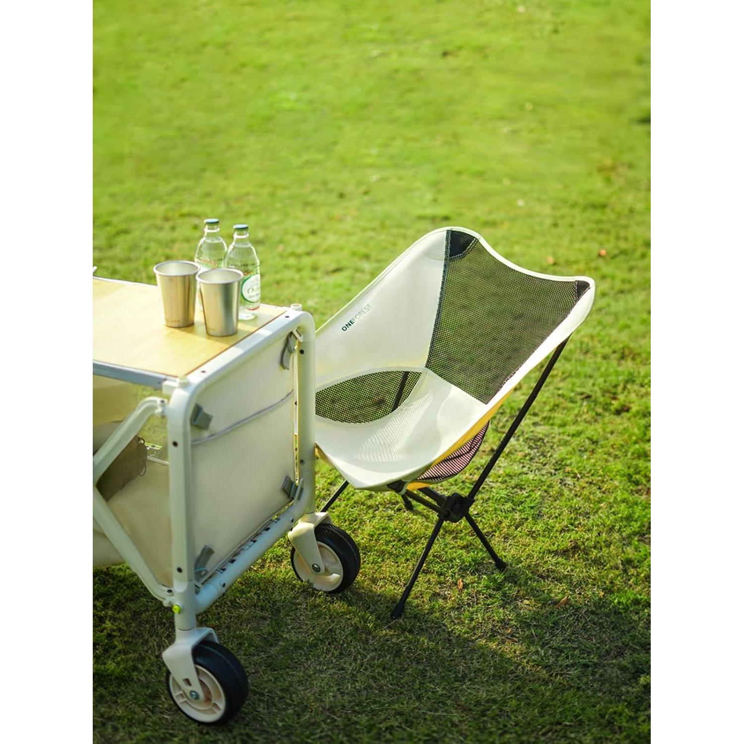 Silla de Camping Plegable ONEFOREST Beige 1.54 kg 220 lbs