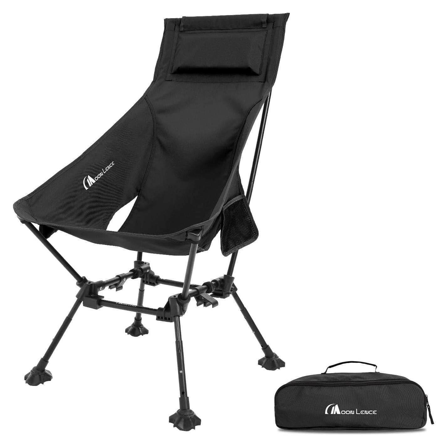 Silla de Camping Plegable MOON LENCE Respaldo Alto 114 cm