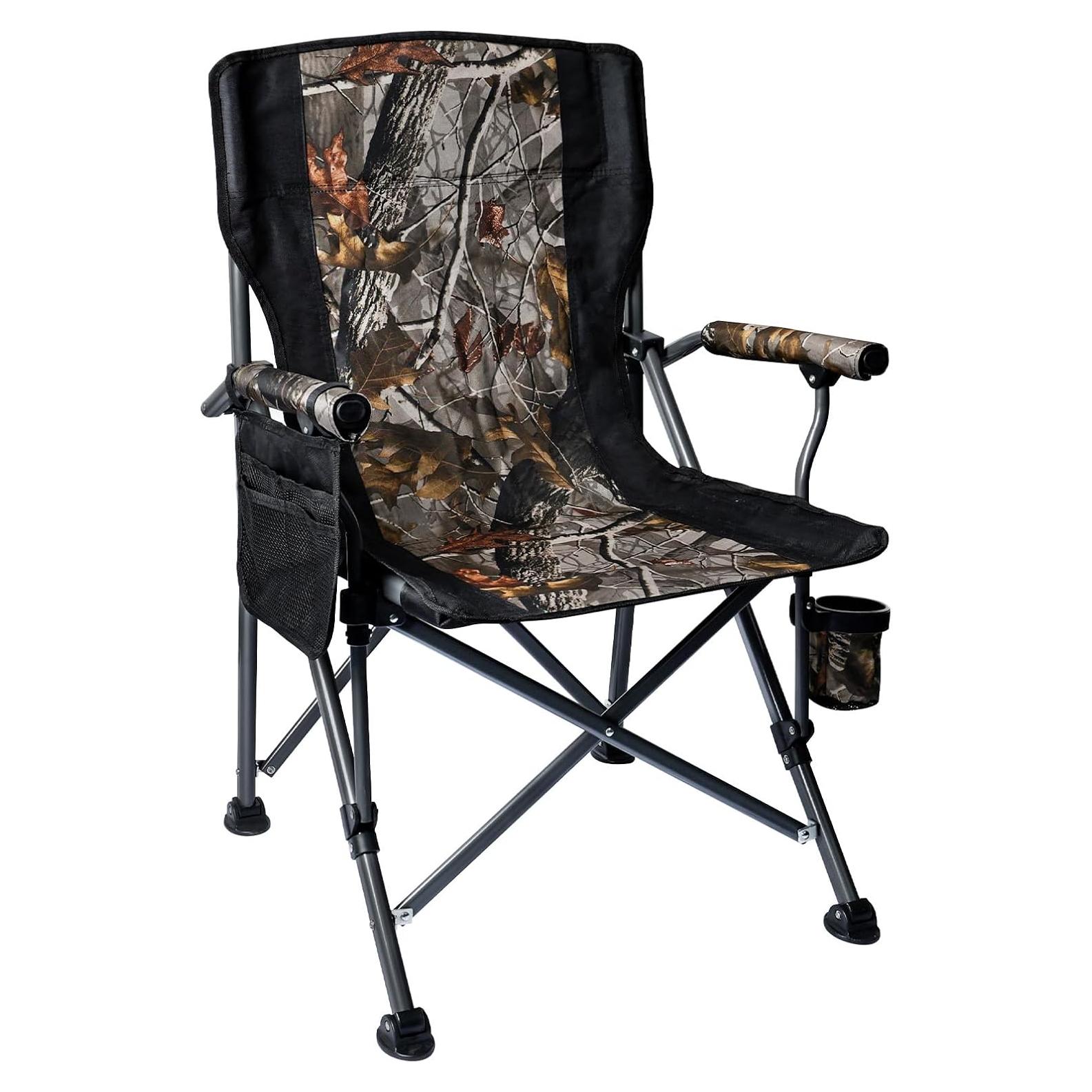 Silla Plegable de Camping Byliable Camuflaje Soporta 181 kg