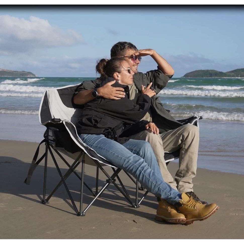 Silla de Camping Doble KingCamp Loveseat XL Acolchada 2 Personas