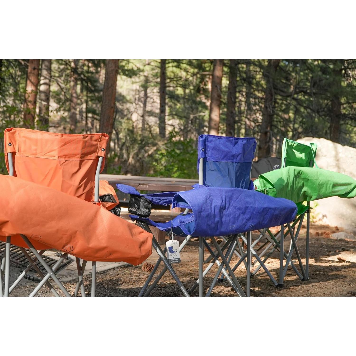 Silla Plegable de Camping Mountain Summit Gear Azul 136 kg
