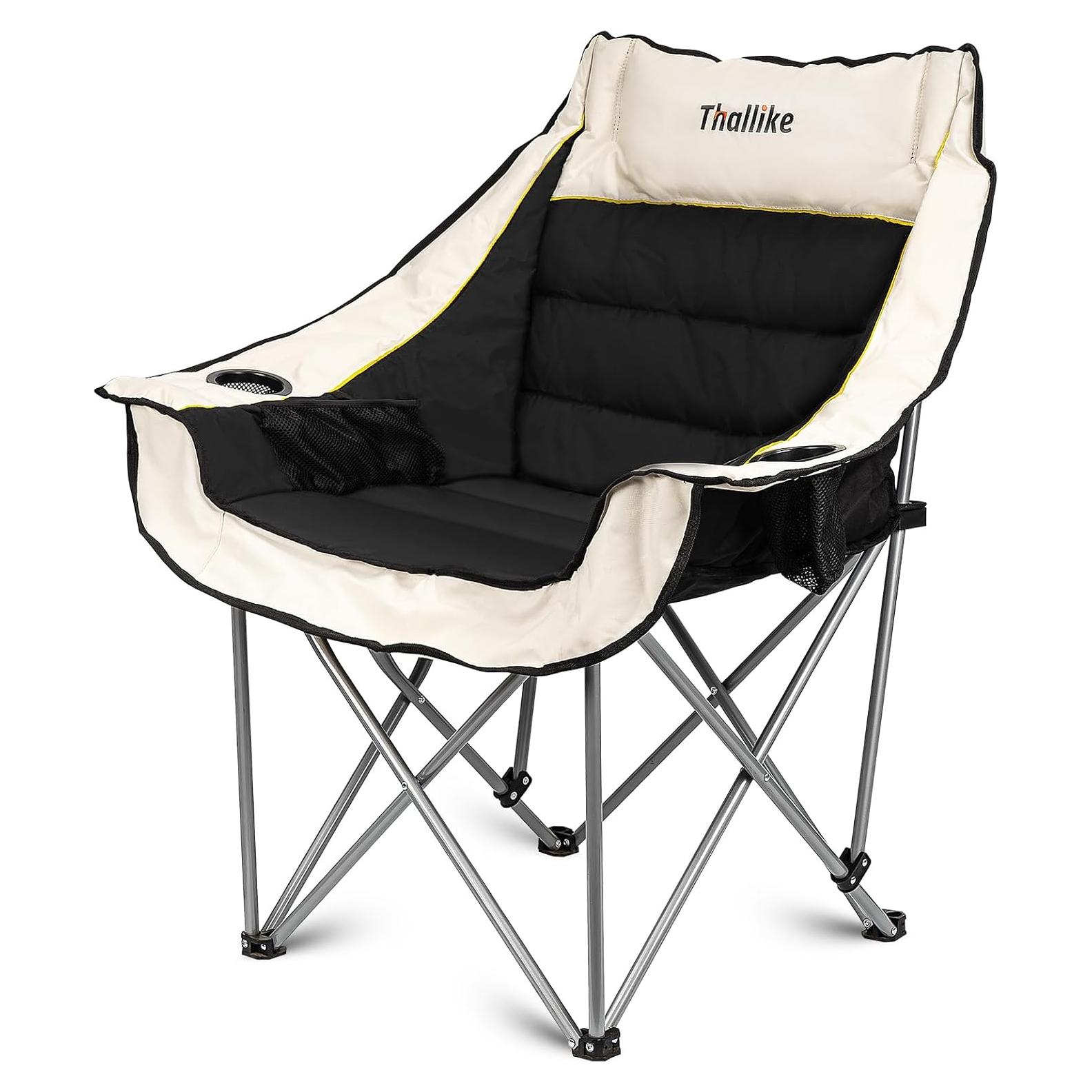 Silla de Camping Thallike Sobredimensionada Plegable 181kg