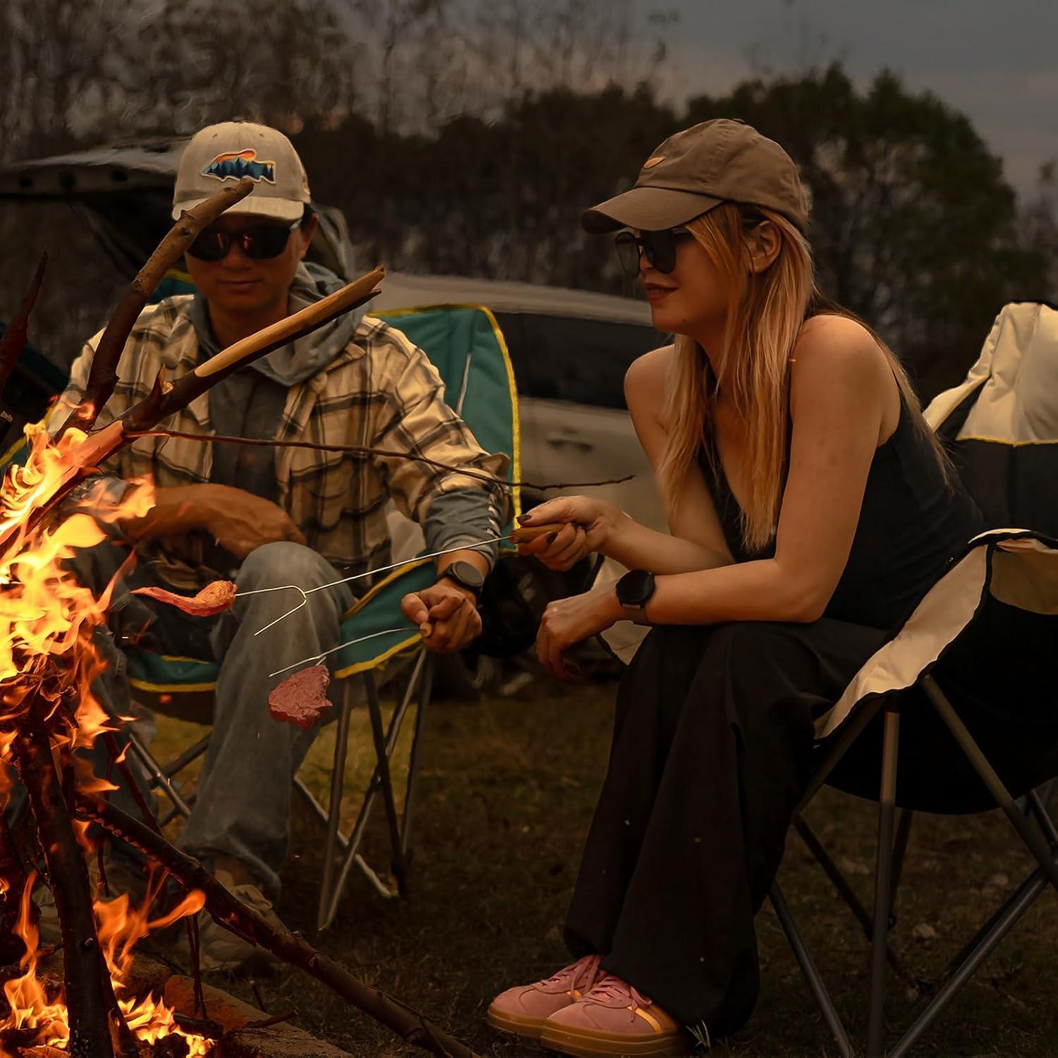 Silla de Camping Thallike Sobredimensionada Plegable 181kg