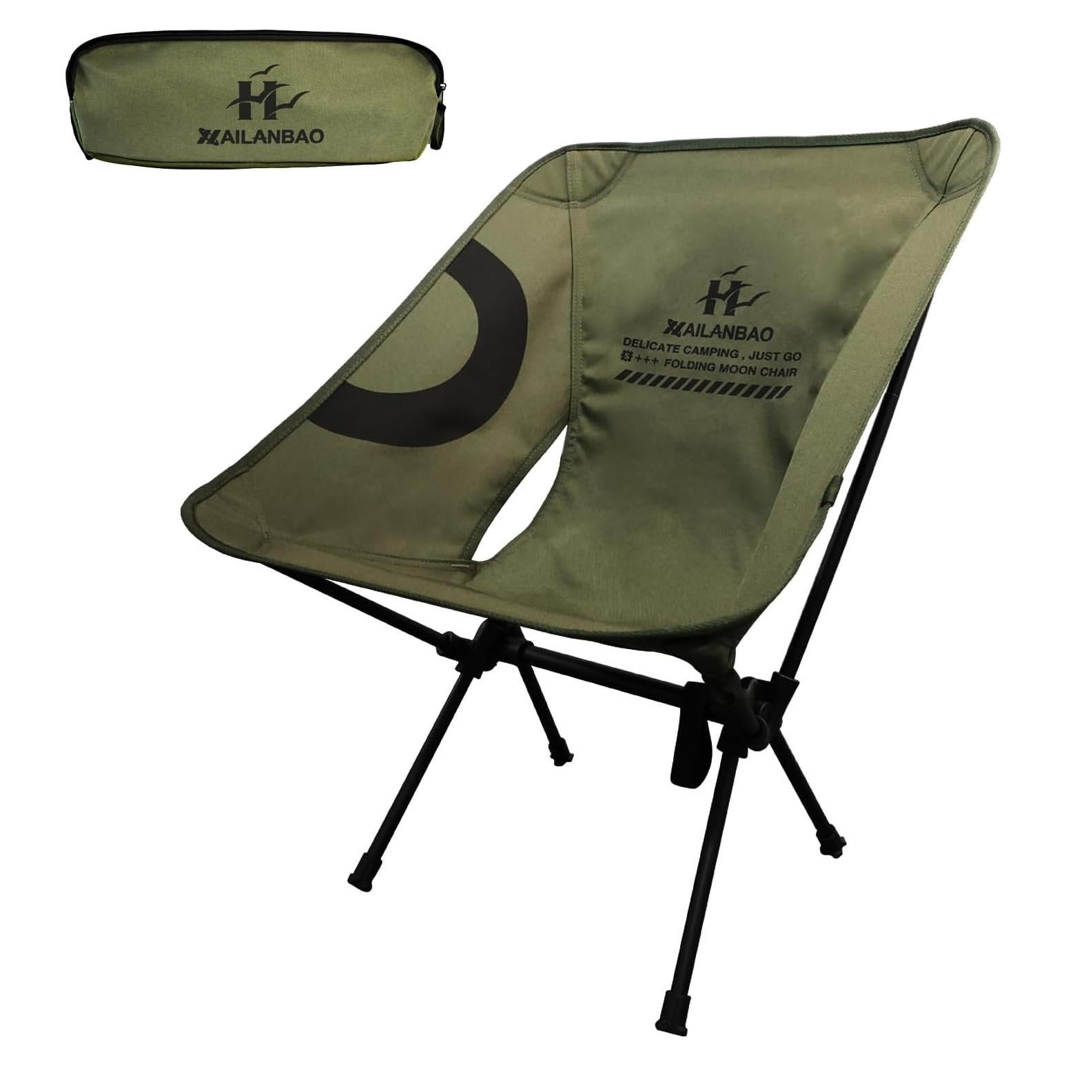 Silla de Camping Plegable Hailanbao HLB0310 Verde Ranger 150kg