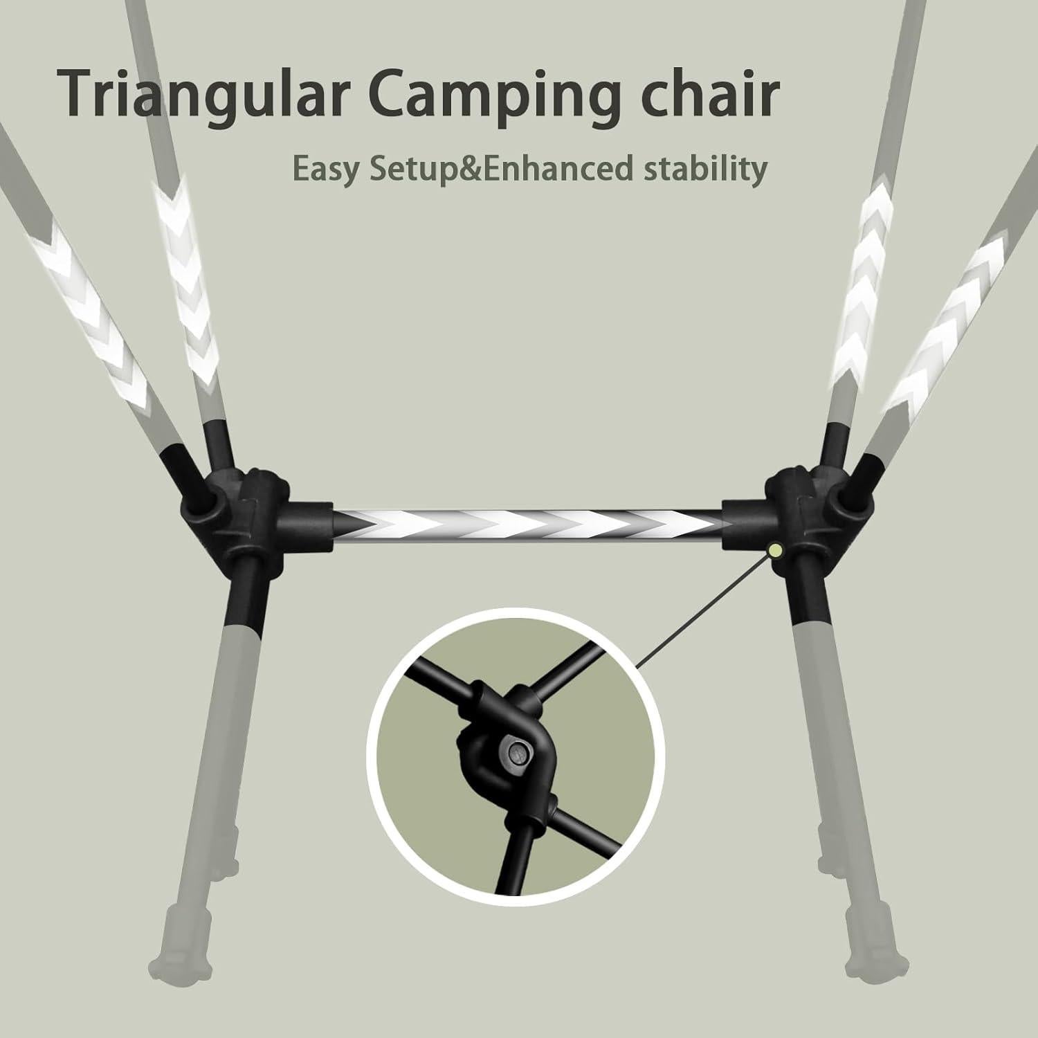Silla de Camping Plegable Hailanbao HLB0310 Verde Ranger 150kg