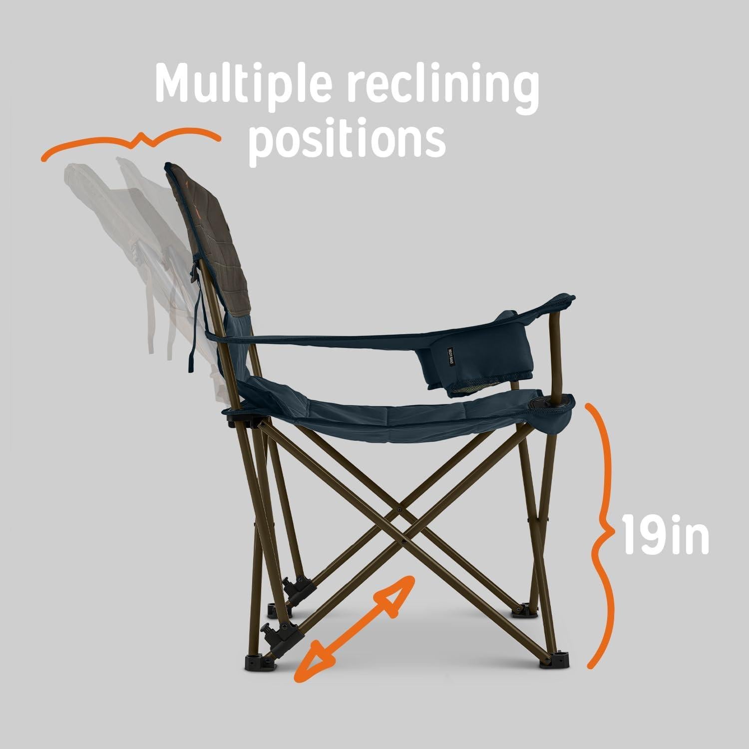 Silla de Lounge Deluxe Kelty - Plegable Reclinable 147 kg